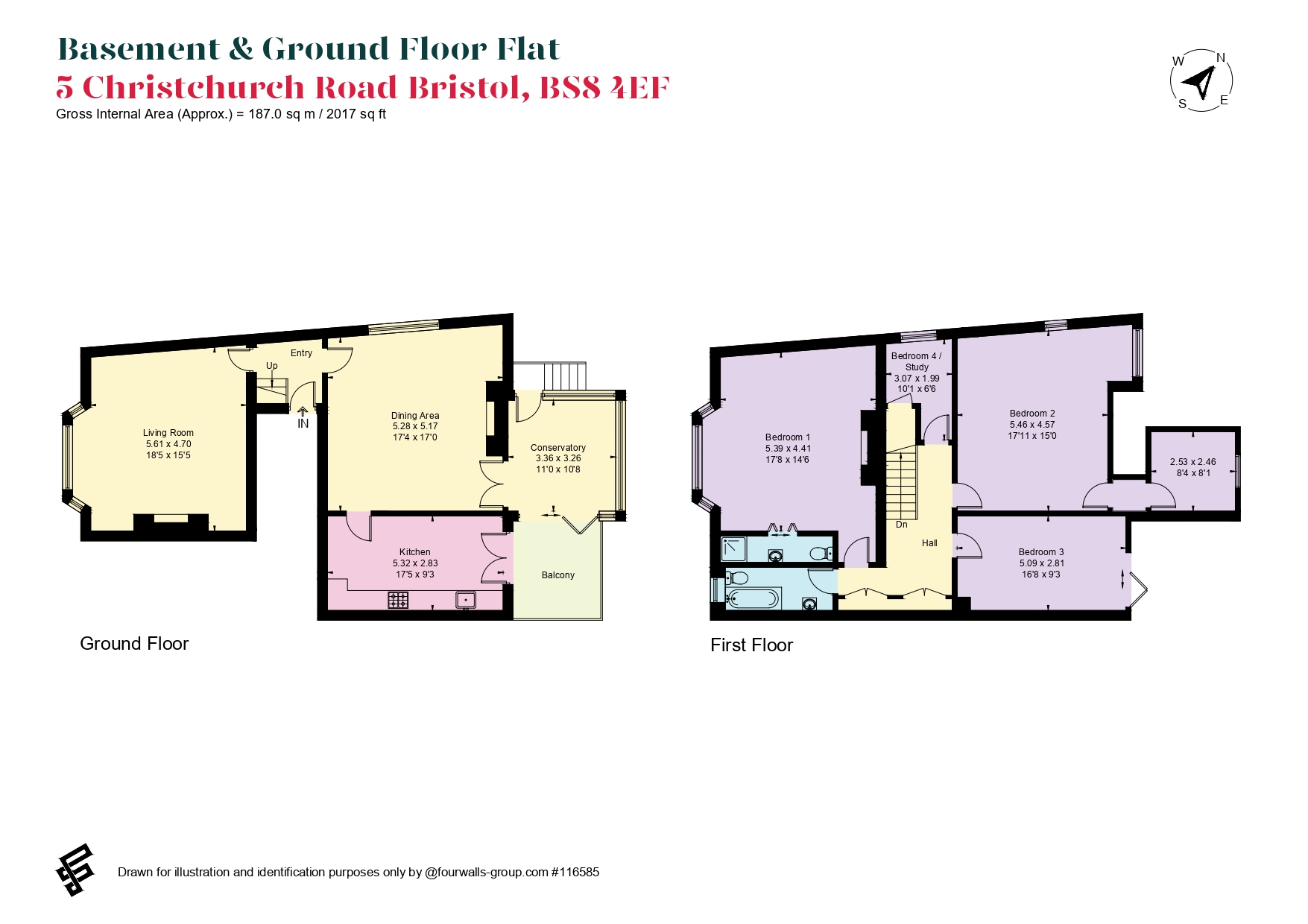 Christchurch Road, Bristol floorplan