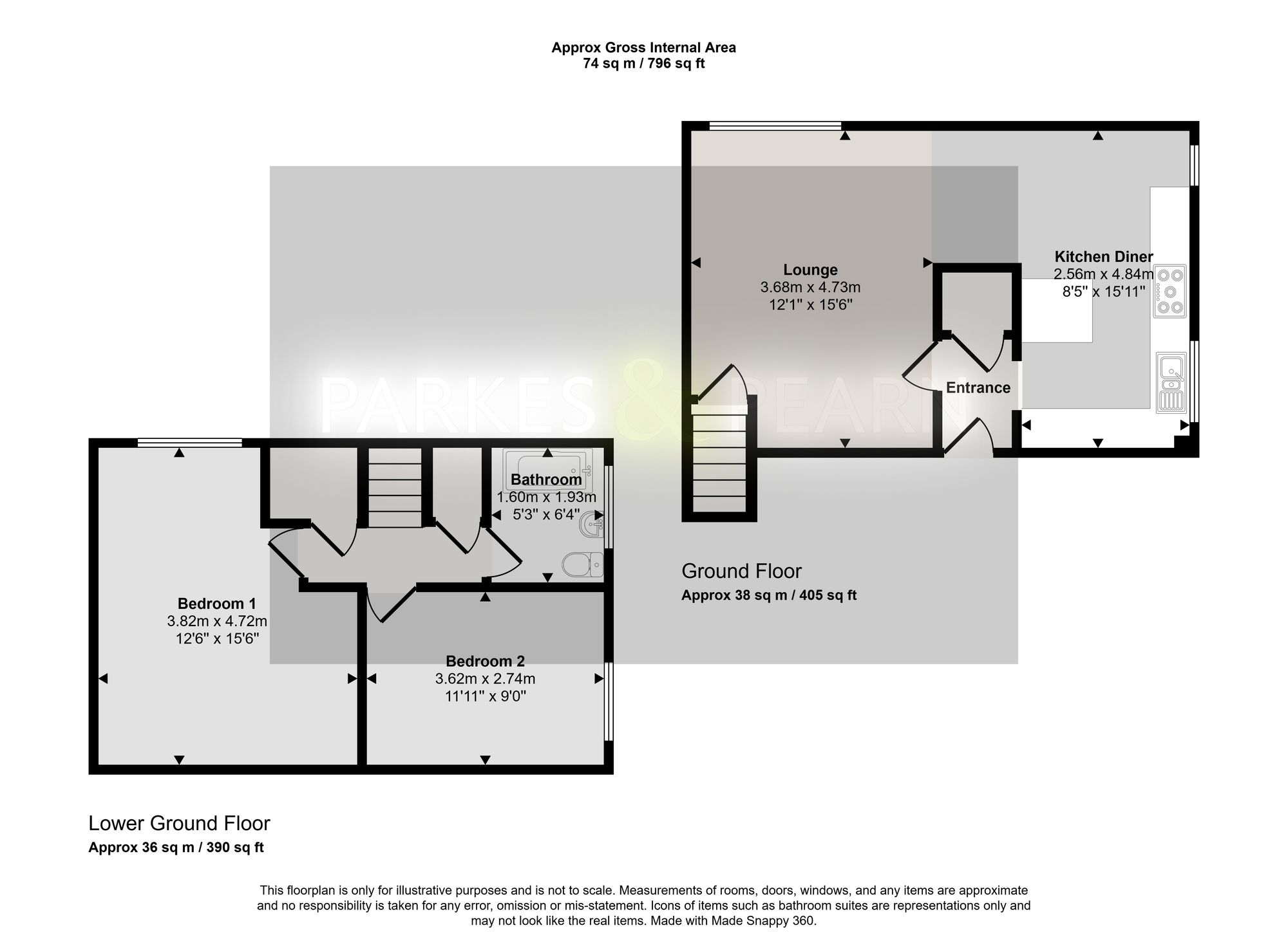 3 St. Georges Court, Looe floorplan