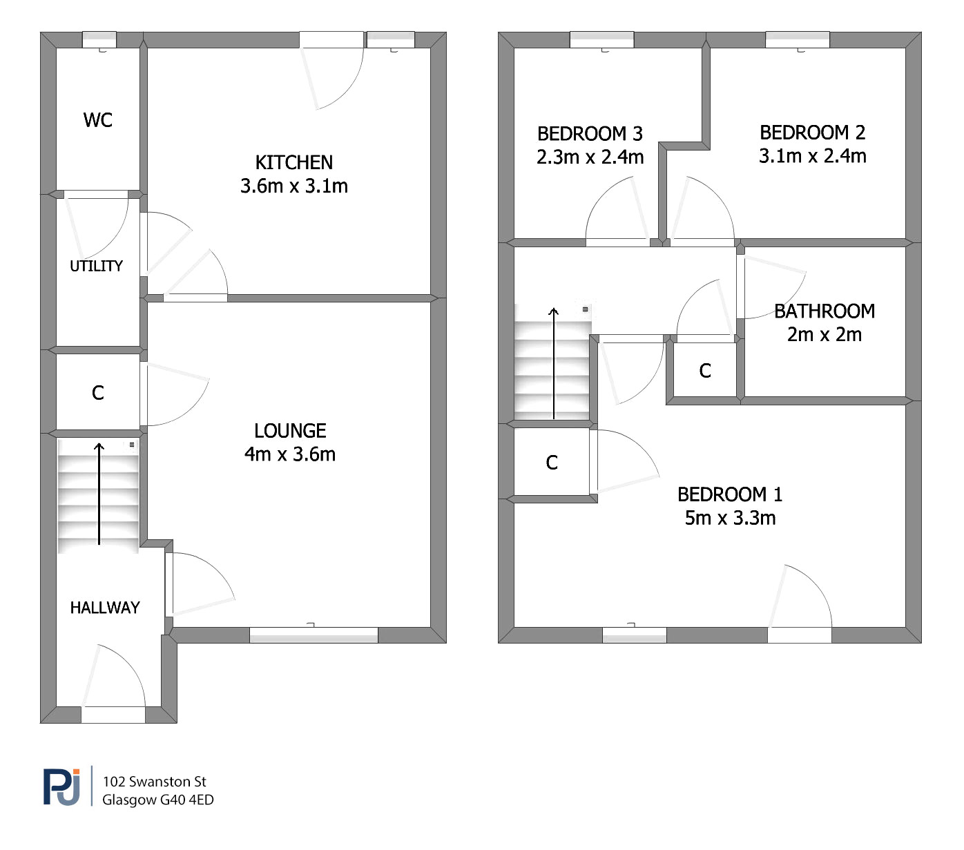 102 Swanston Street, Dalmarnock, Glasgow floorplan