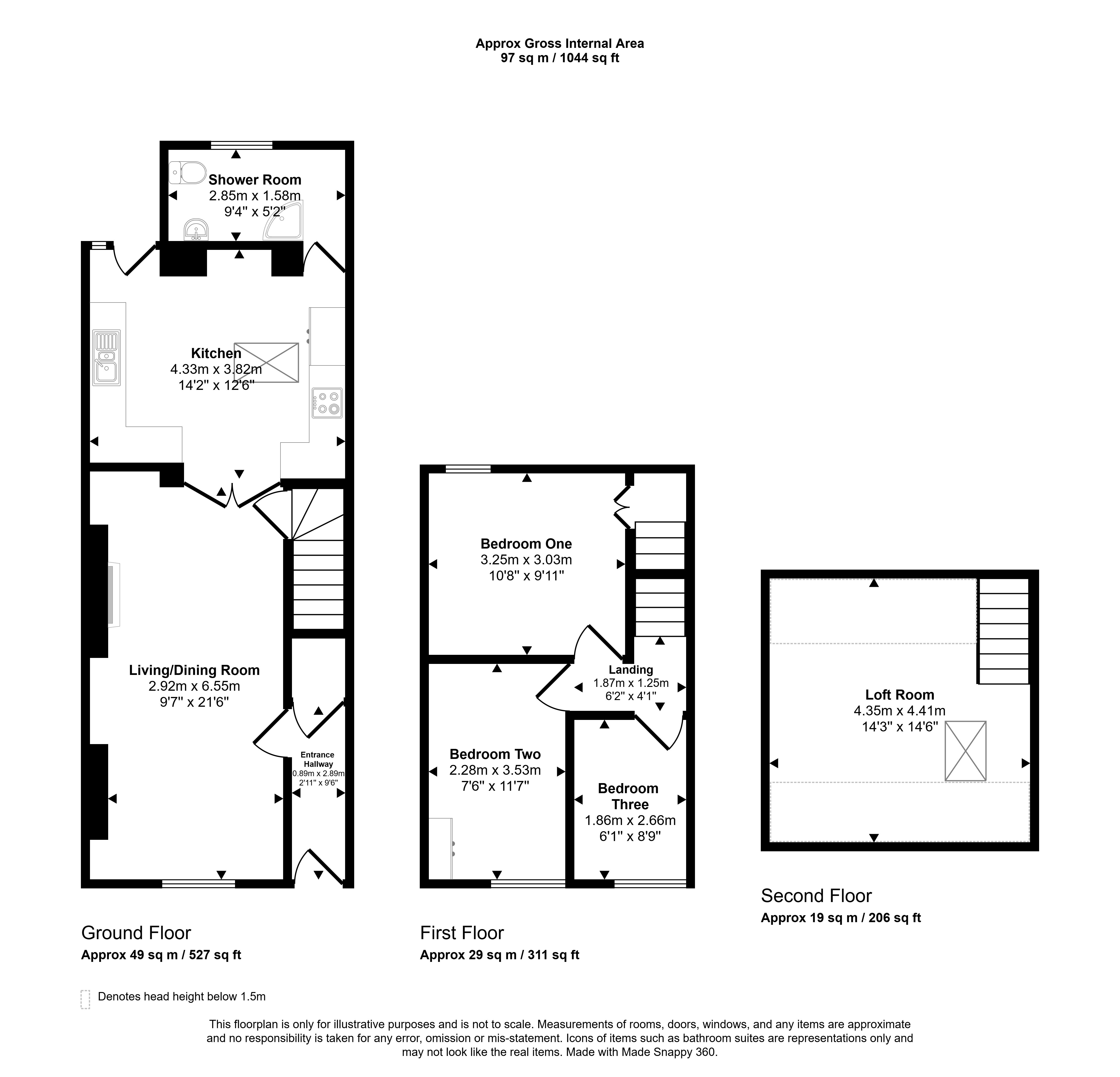 Llewellyn Street, Blaencwm Treorchy floorplan