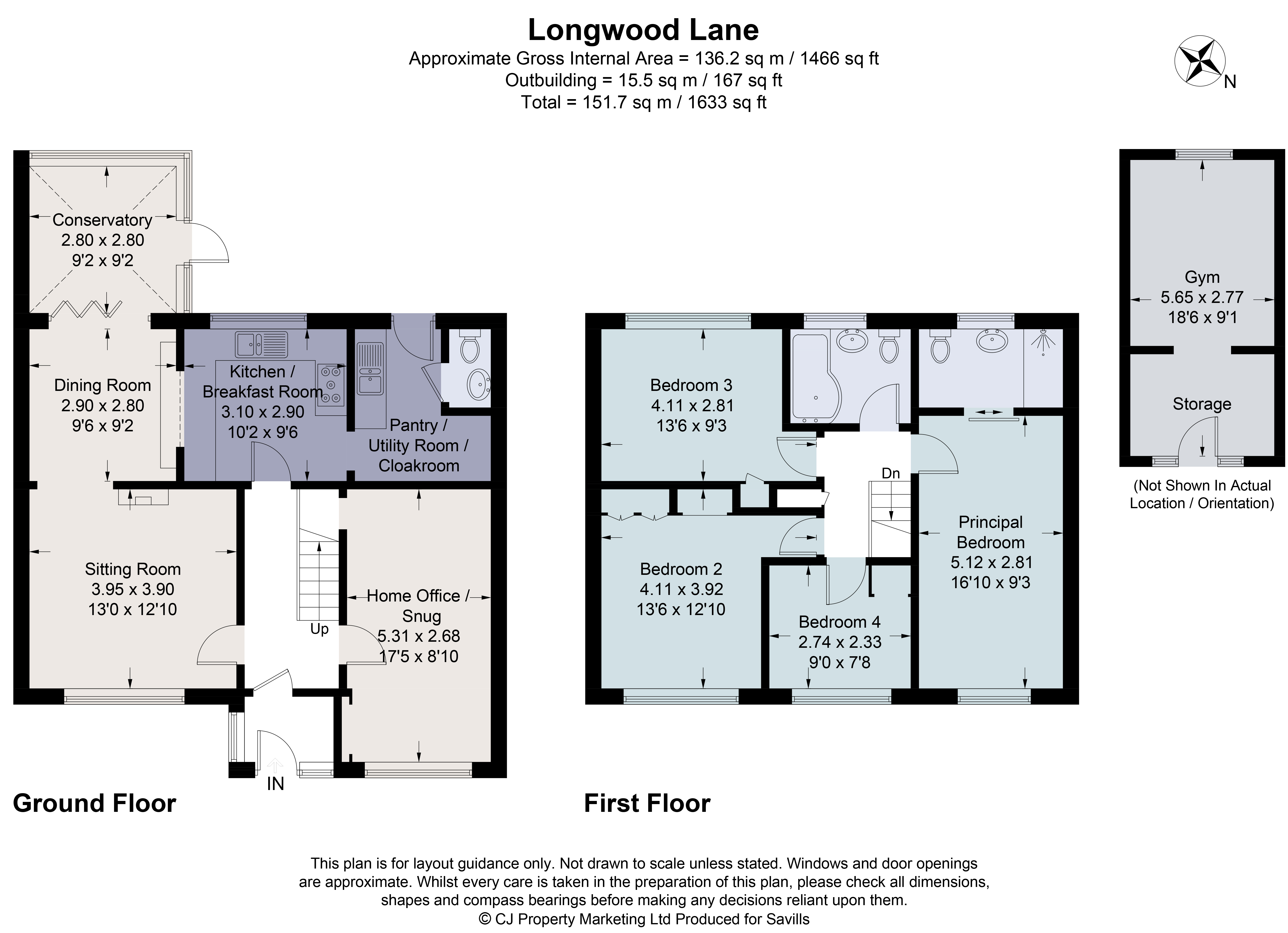32, Longwood Lane, Buckinghamshire floorplan