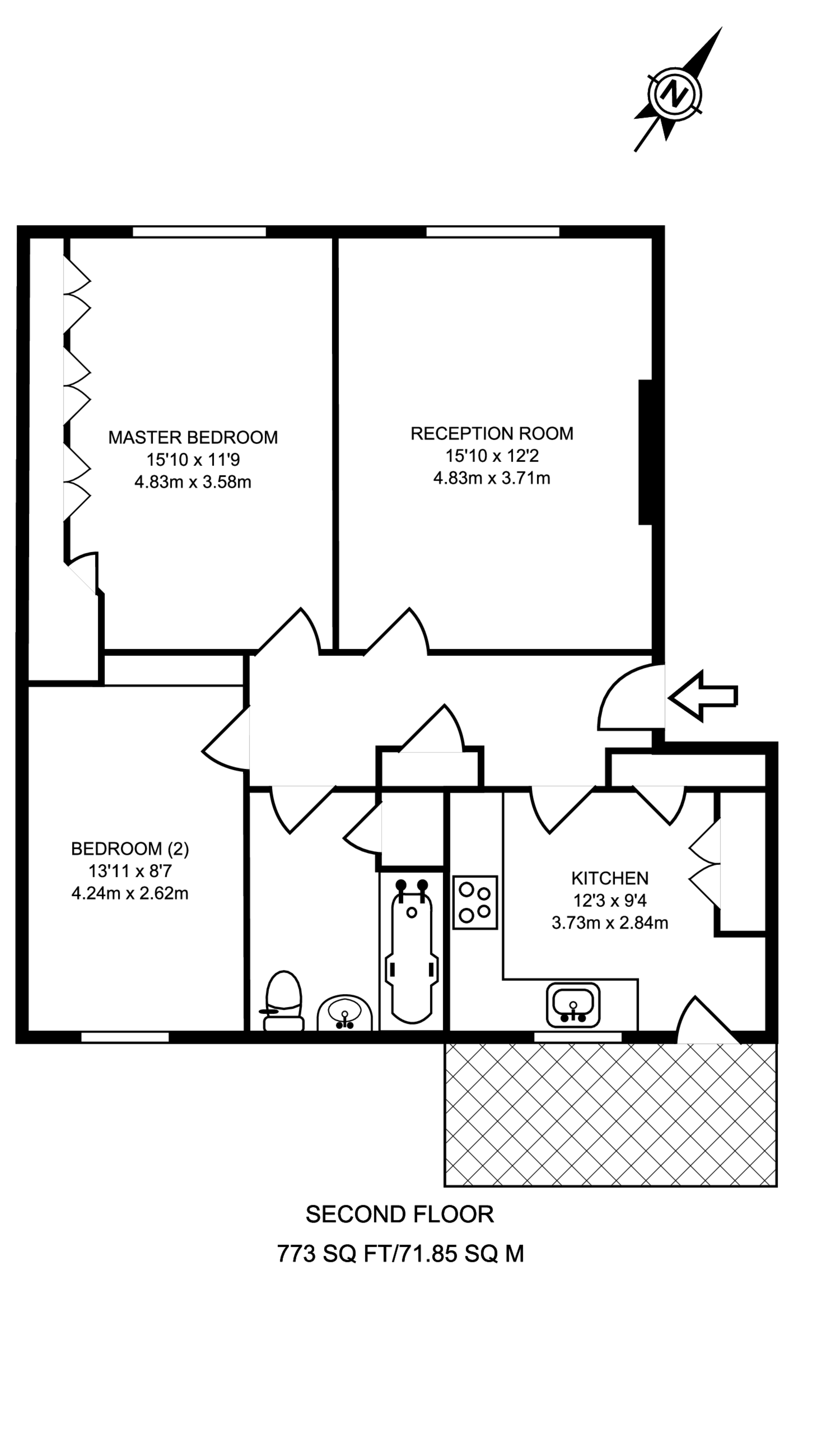 Marlborough Hill, Harrow floorplan
