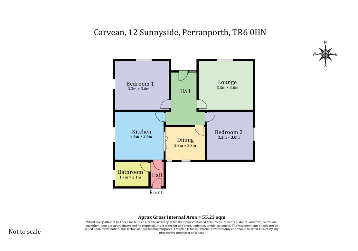 Carvean 12 Sunnyside, Perranporth floorplan