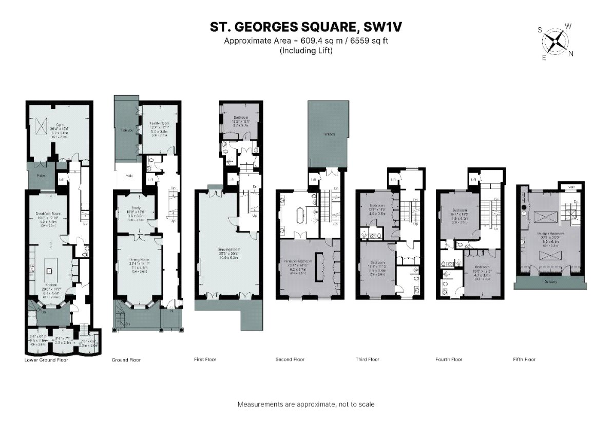 66, St George's Square, London floorplan