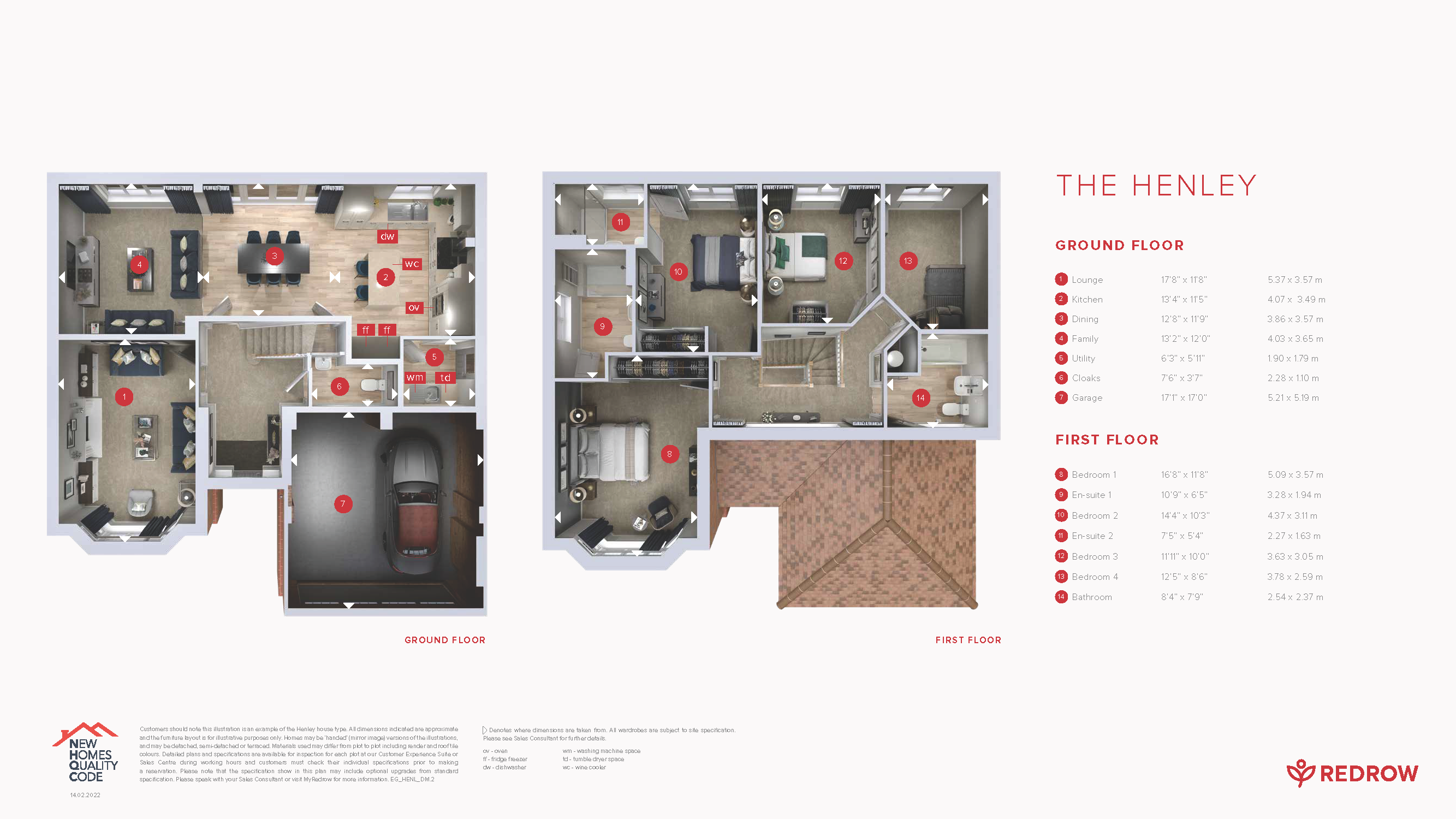 Plot 60 The Henley,, Hampden Meadows, Watlington floorplan