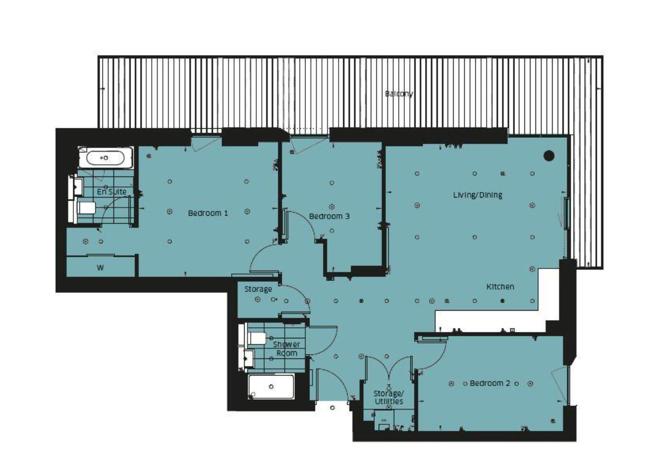 Flat 201, Cottam House, Kidbrooke floorplan