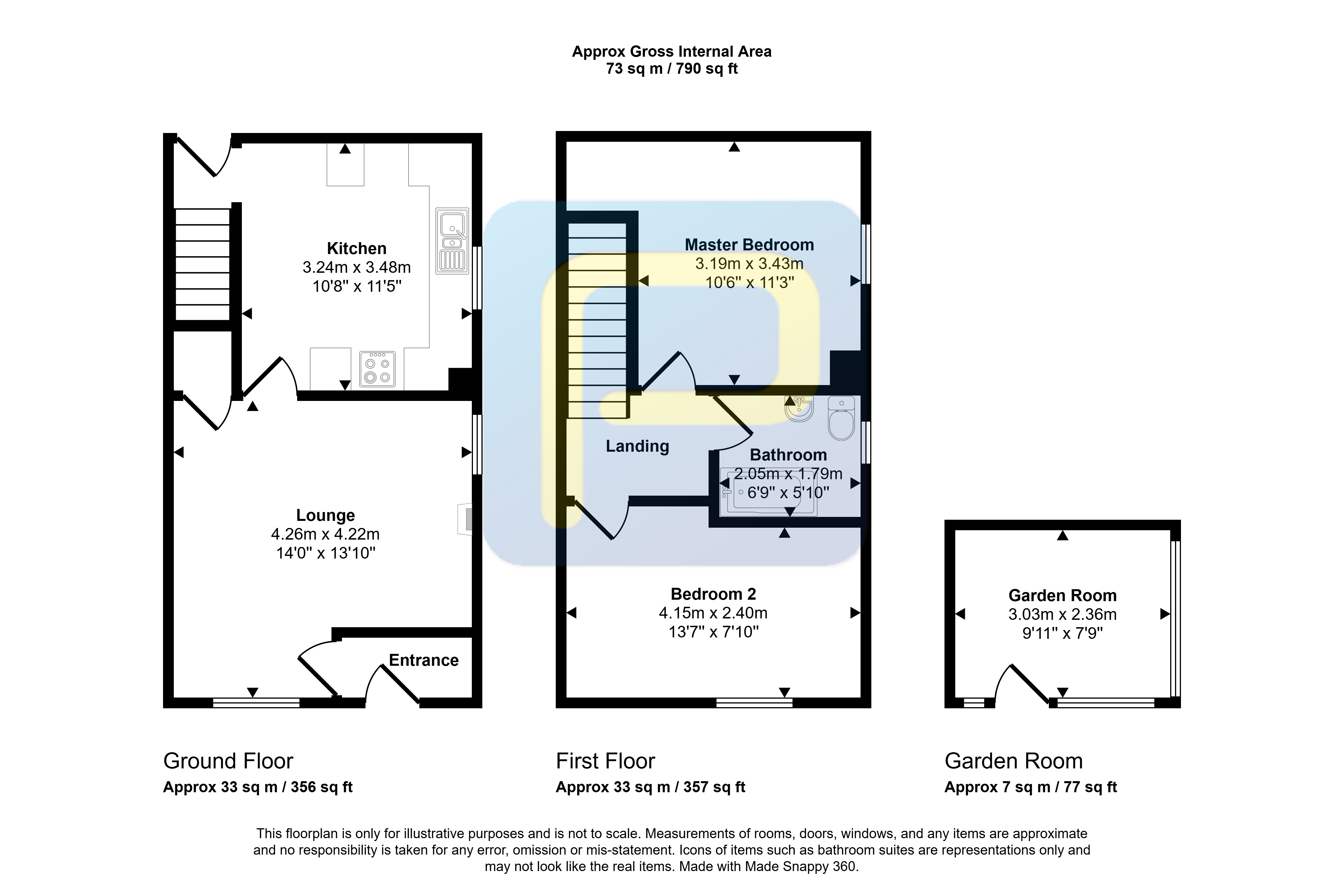 13, Market Place, Red Row floorplan