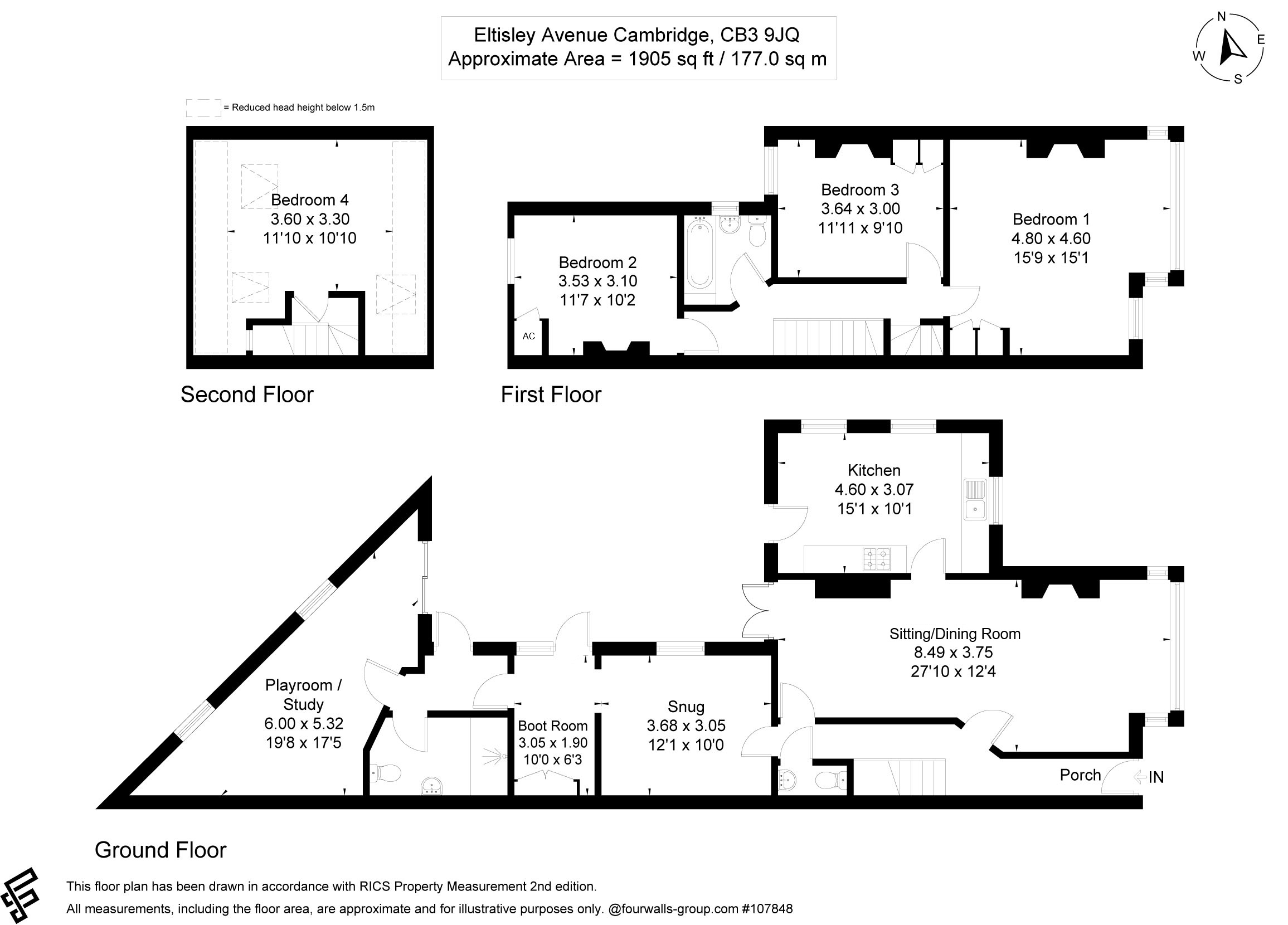 33, Eltisley Avenue, Cambridge floorplan