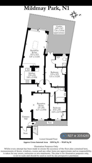 A Mildmay Park, Islington, London floorplan