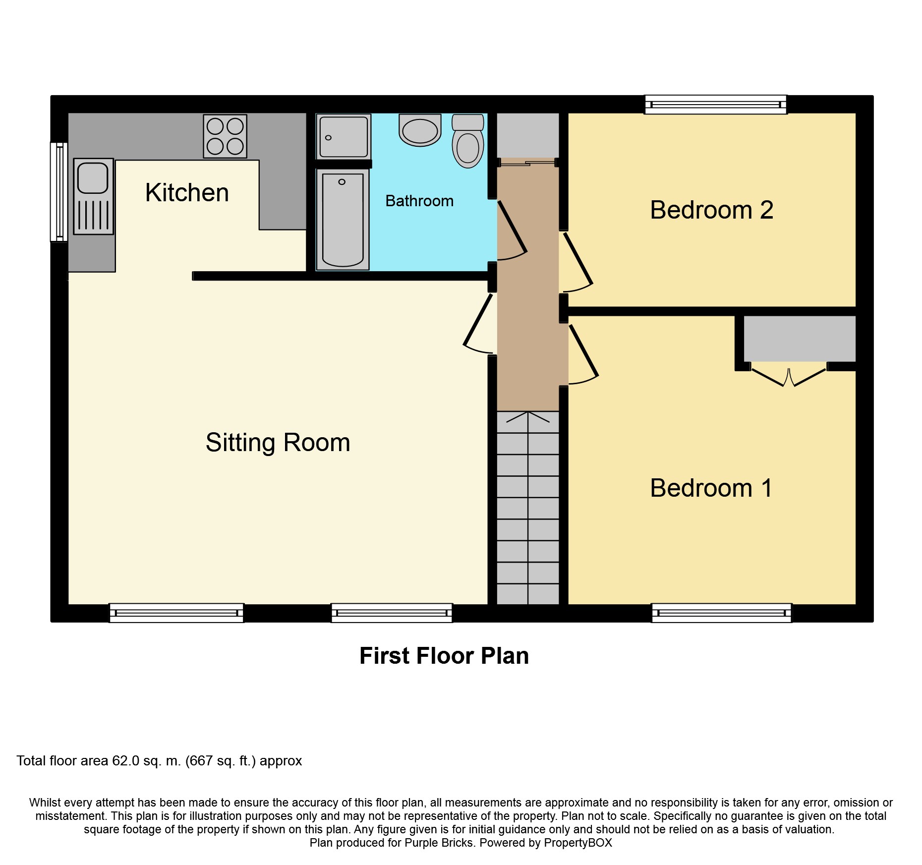 2 Bedrooms Maisonette for sale in Saxonbury, Evesham WR11