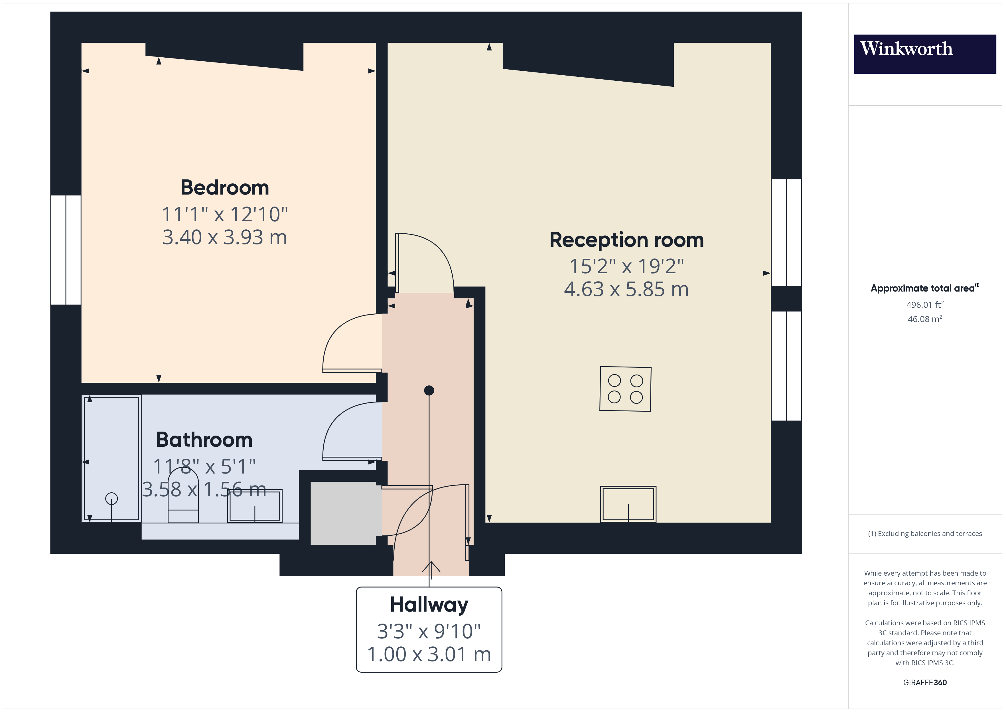 Flat 3,, Orbit House, Reading floorplan