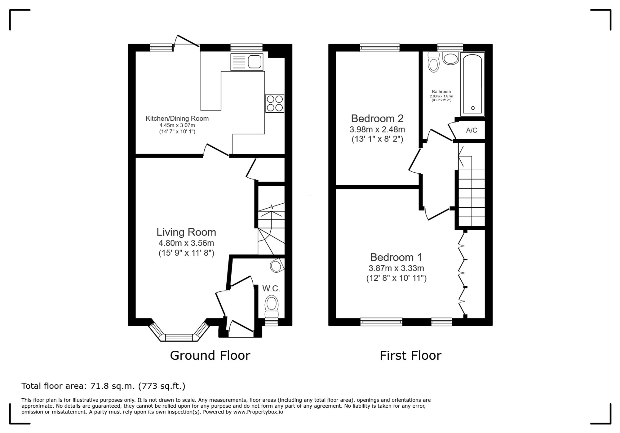 81 Milborne Road, Crawley floorplan