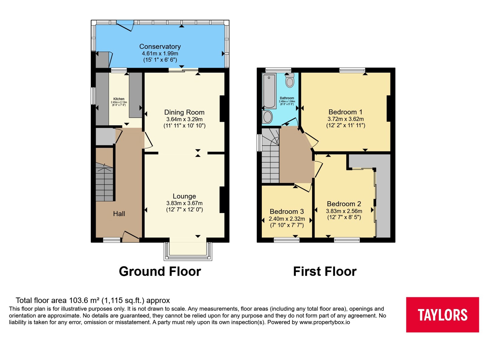 3, Croomes Hill, Bristol floorplan