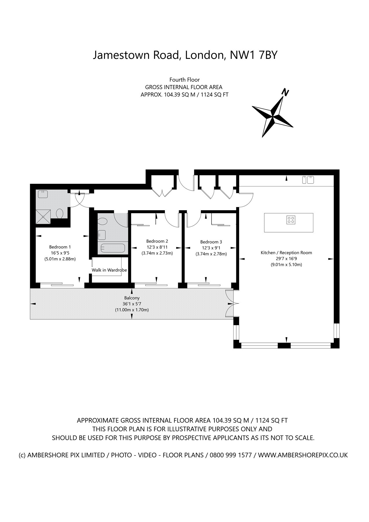7, 10, Jamestown Road, London floorplan