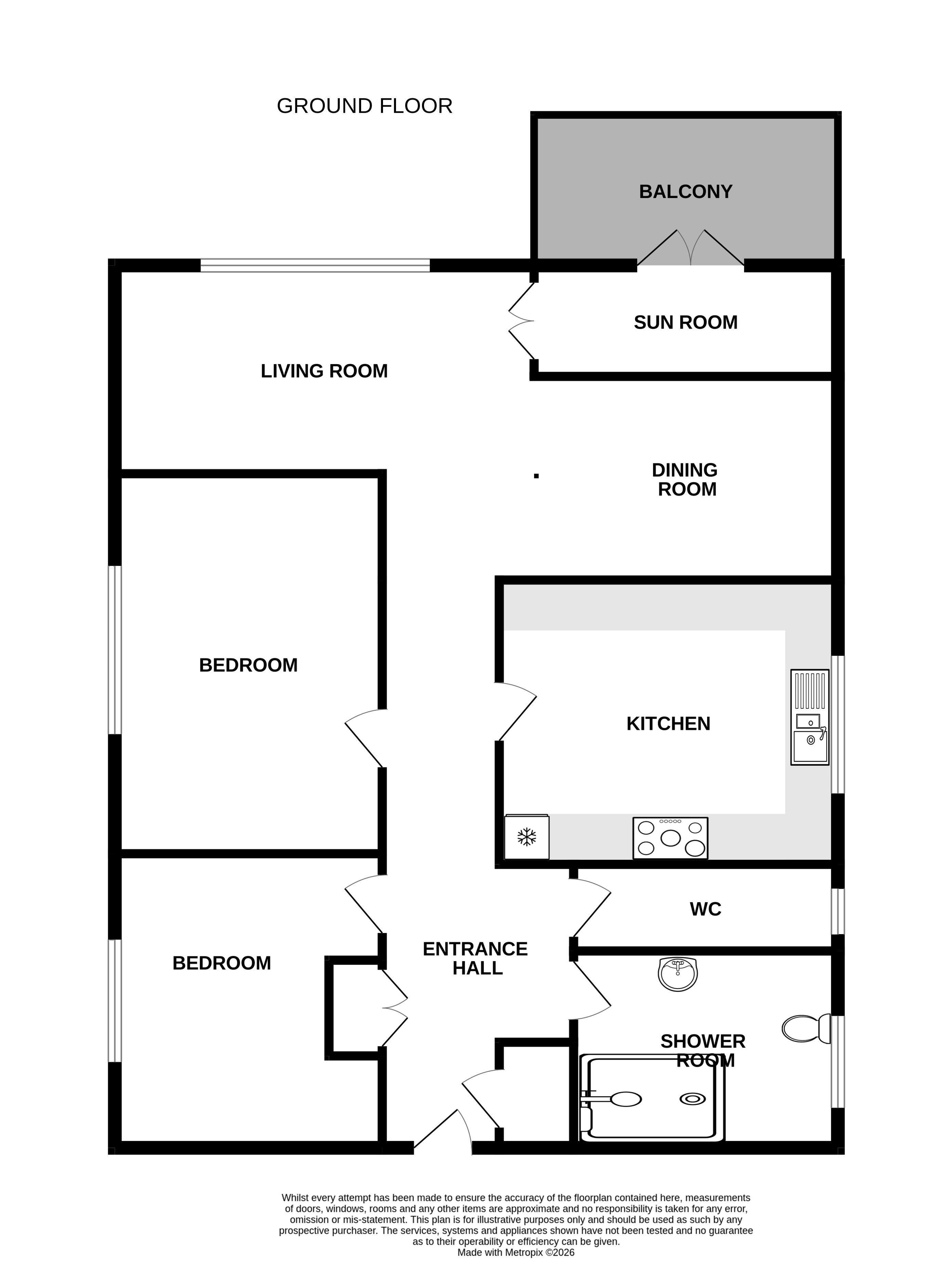 2 Castle Mount , Carlisle Road, Eastbourne floorplan