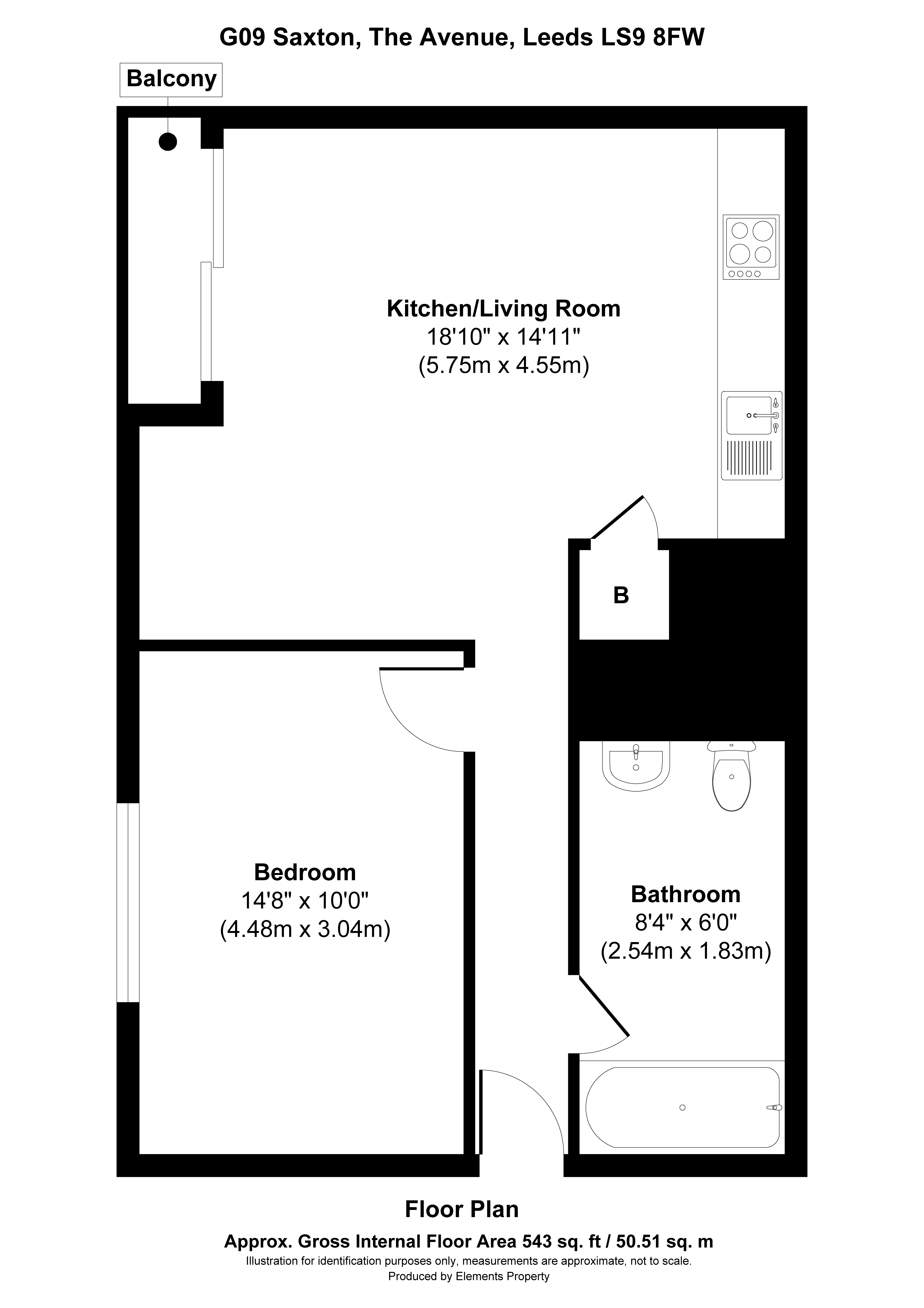 G9 Saxton, The Avenue, Leeds floorplan