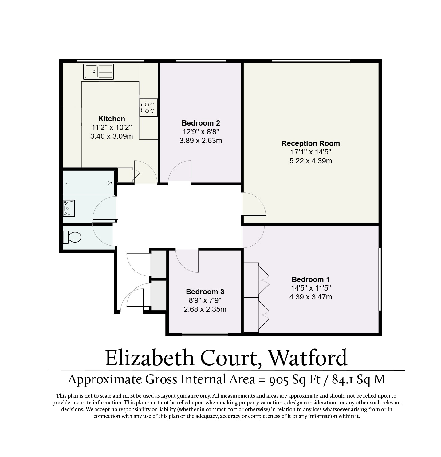 12, Elizabeth Court, 170, Hempstead Road, Hertfordshire floorplan