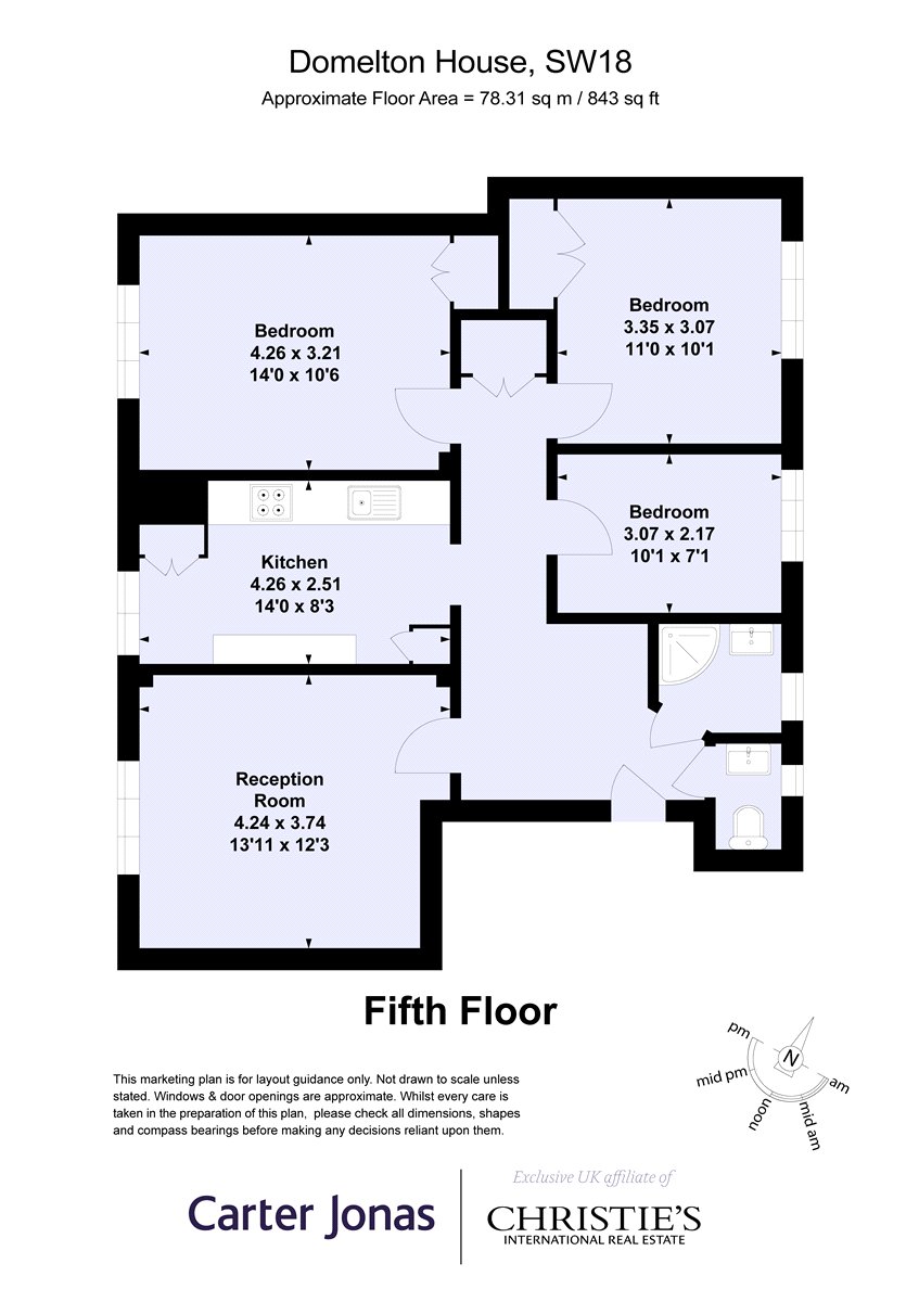 Flat 33, Domelton House,, Iron Mill Road, London floorplan