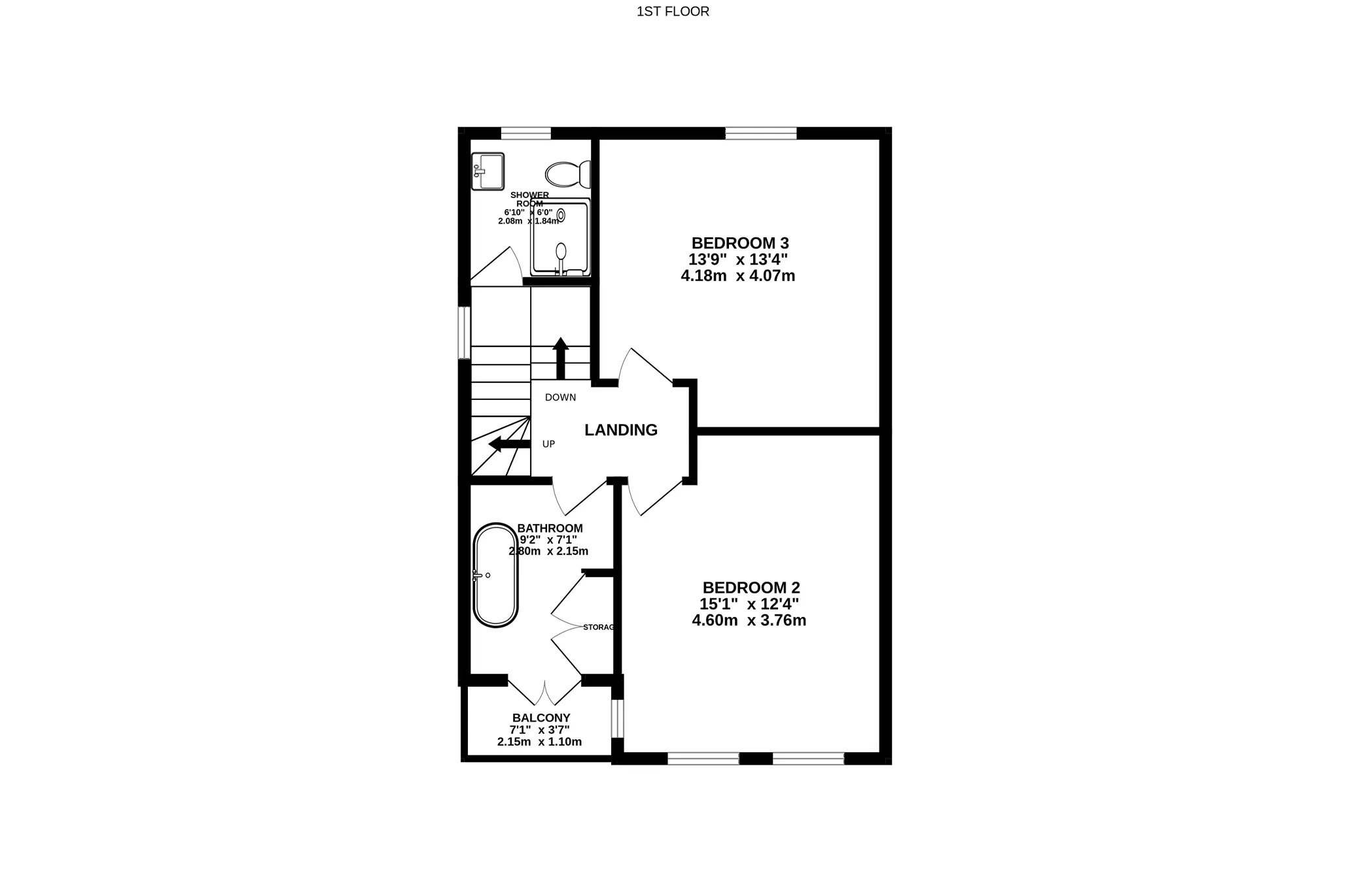 St Bede, 41 Brunswick Road, Douglas floorplan