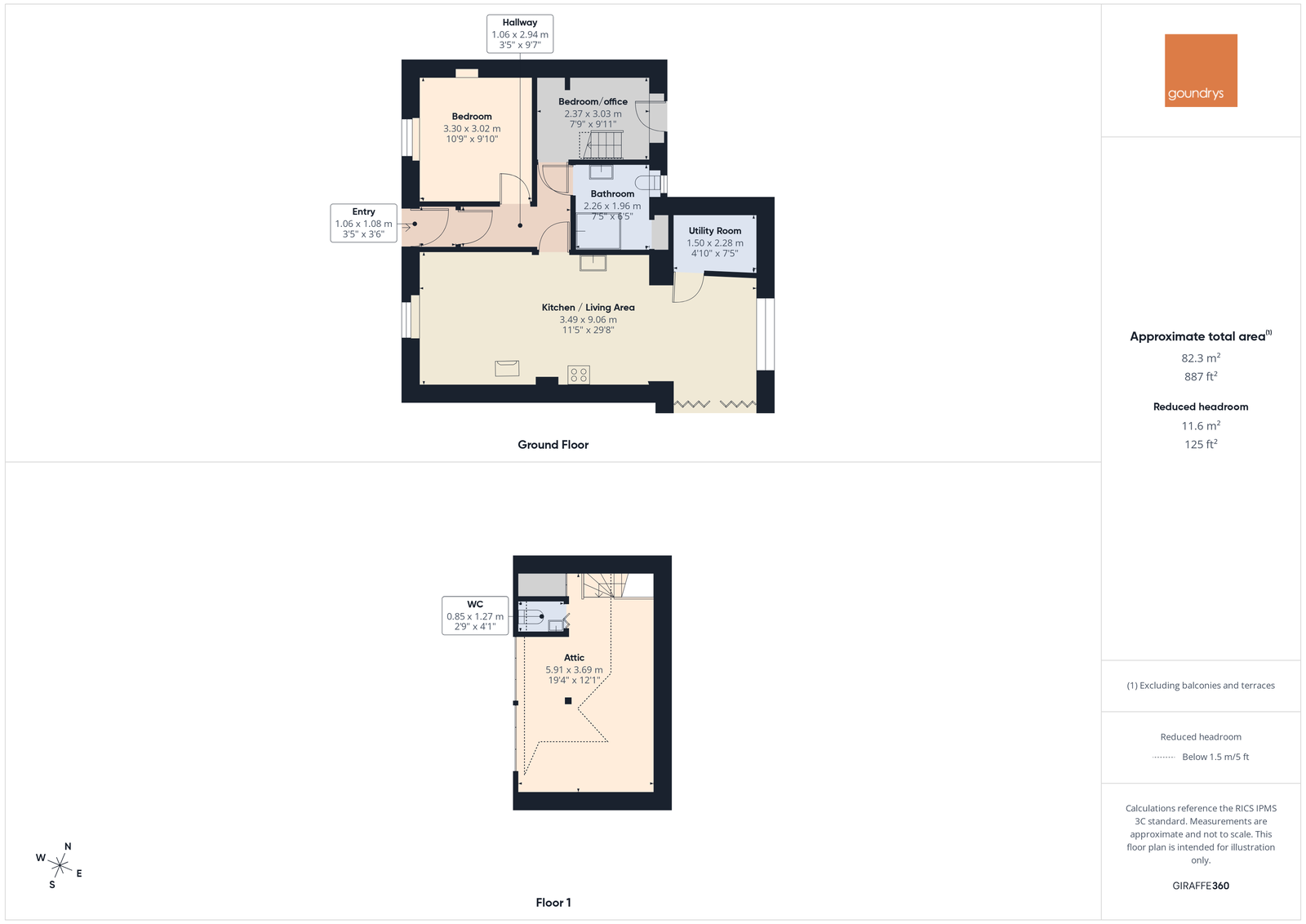 The Porges, Wheal Rose, Redruth floorplan