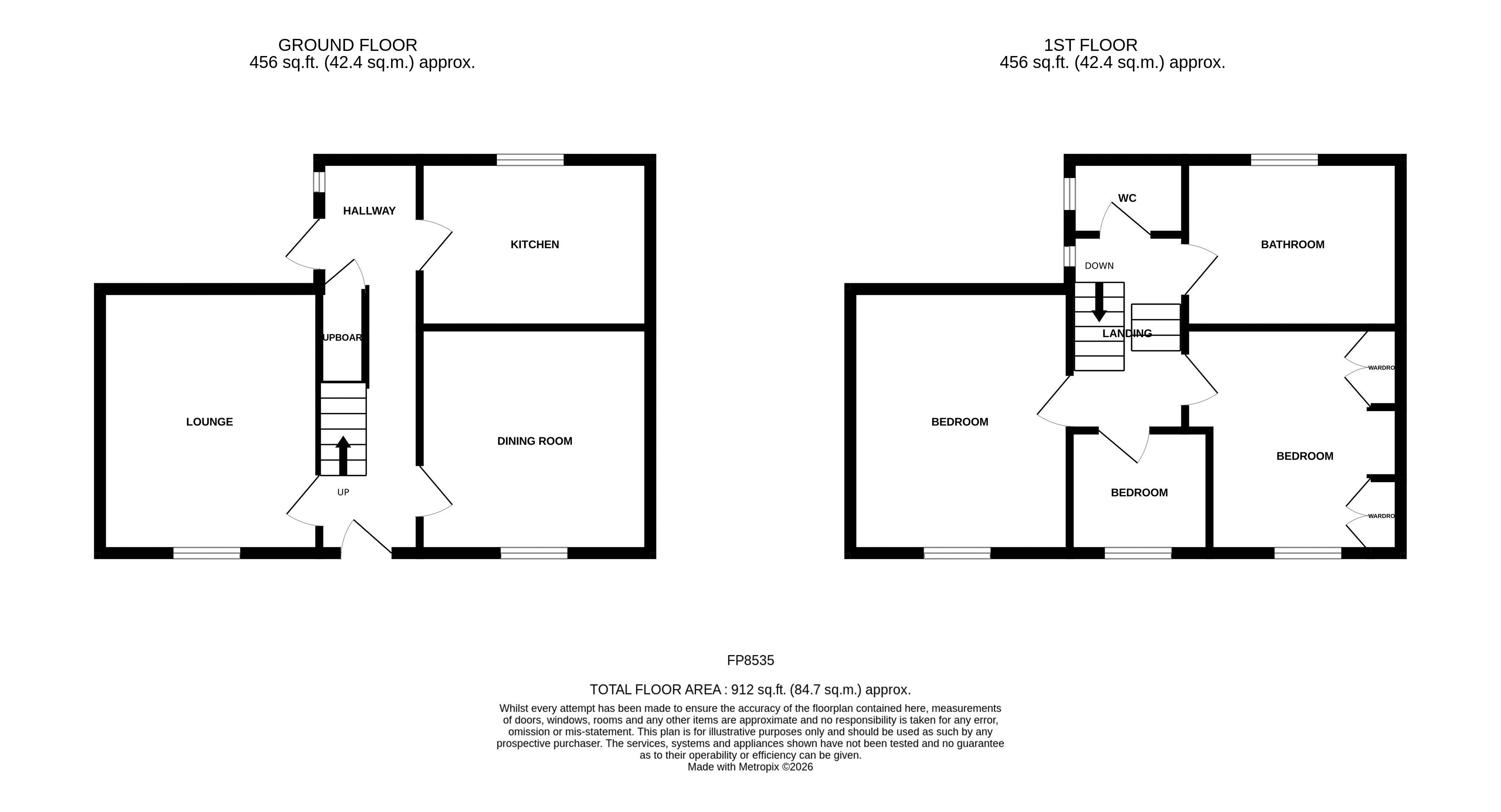 The White House Cottage, Conwy Old Road, Penmaenmawr floorplan