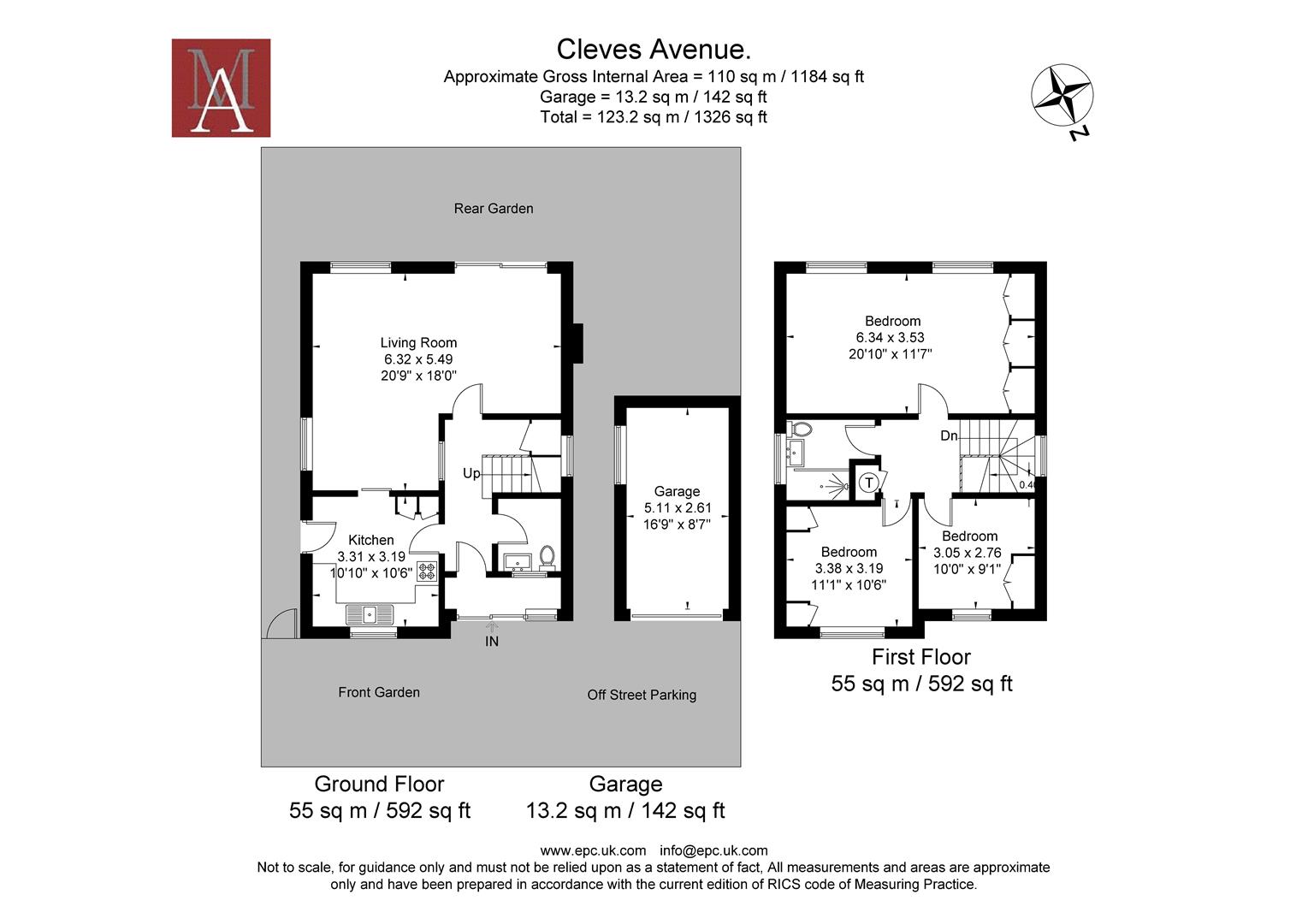 Cleves Avenue, Ewell, Epsom KT17, 3 bedroom detached house for sale