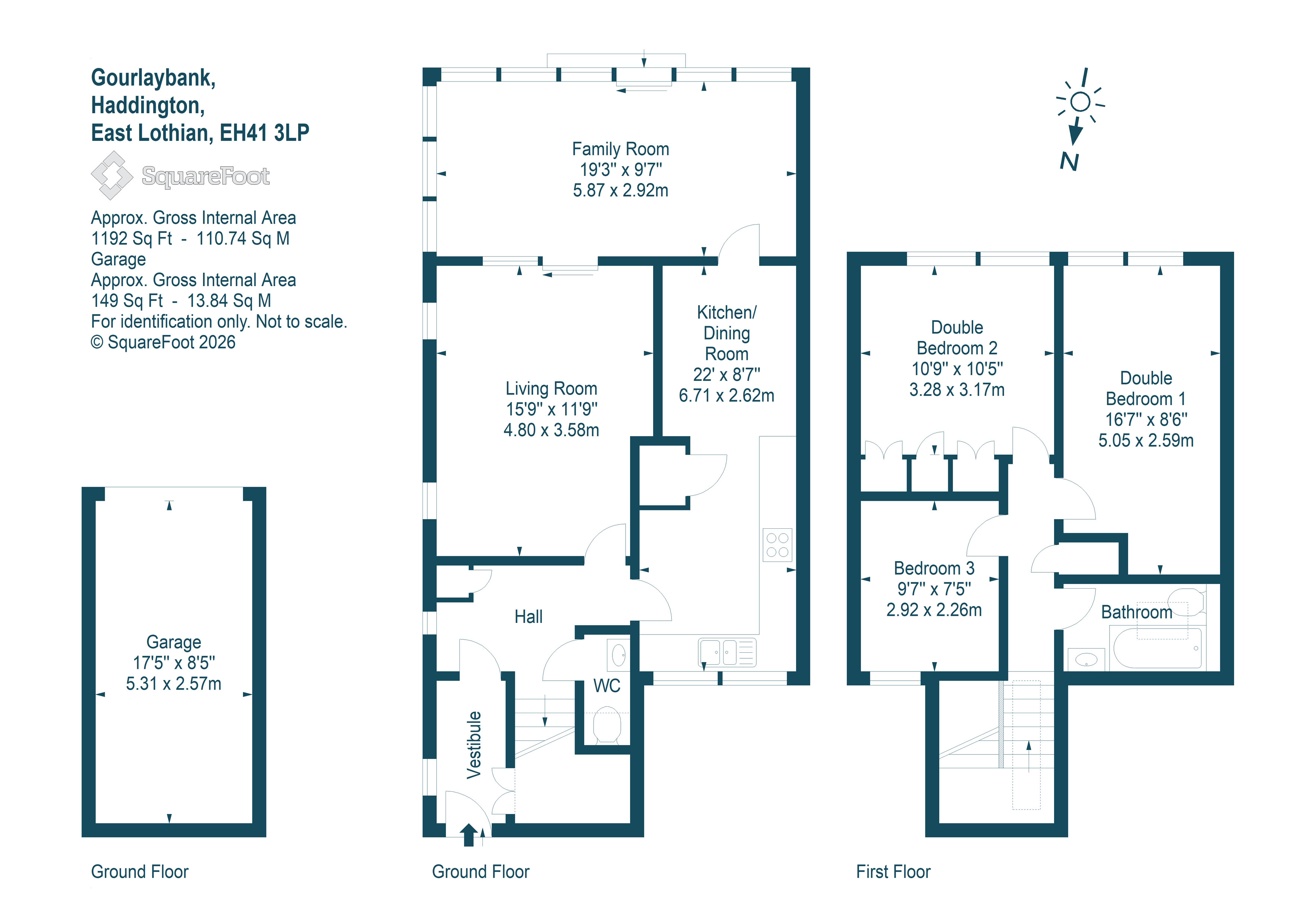 3, Gourlaybank, Haddington floorplan