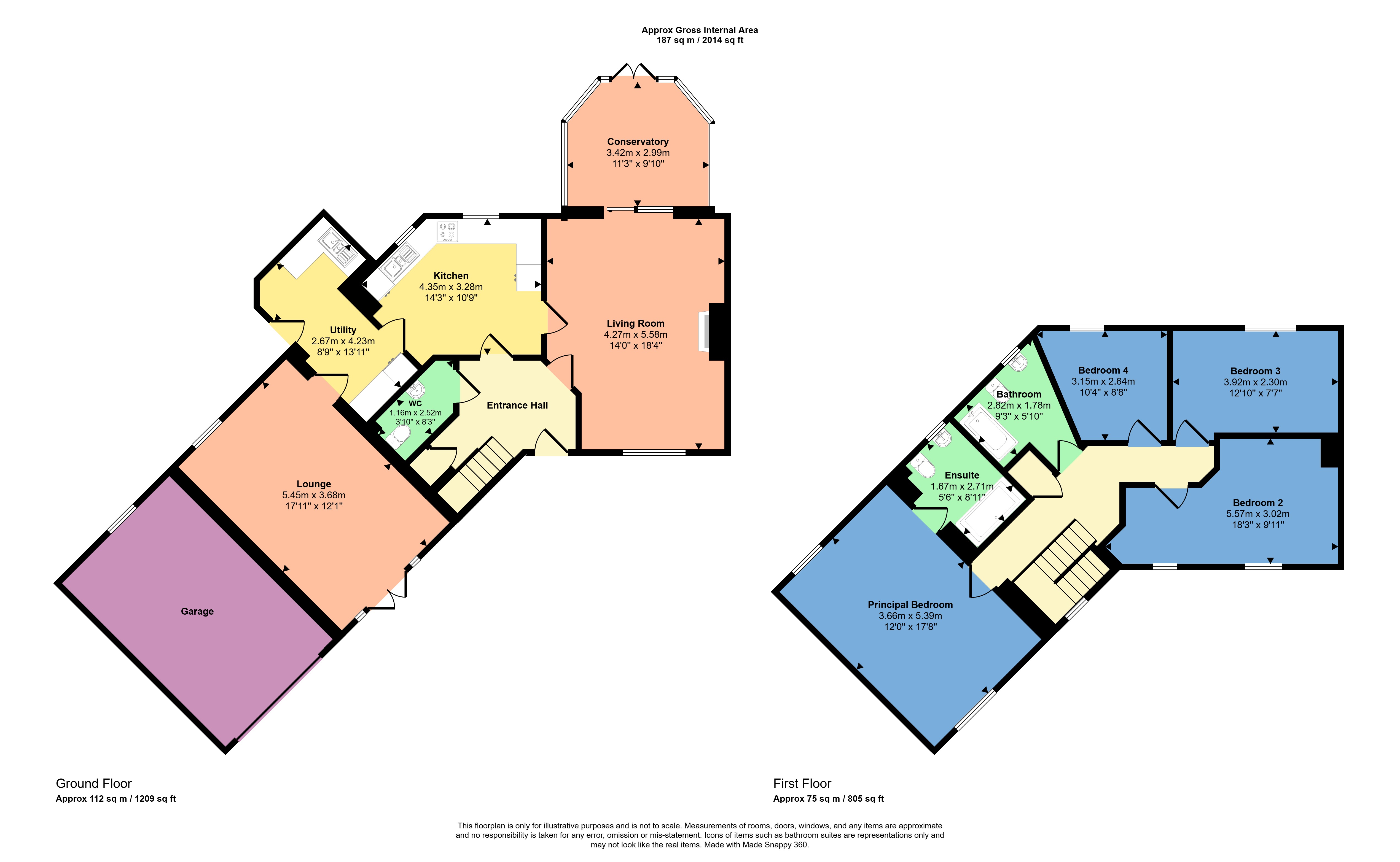 Oak Lodge,, Whitstone, Cornwall floorplan