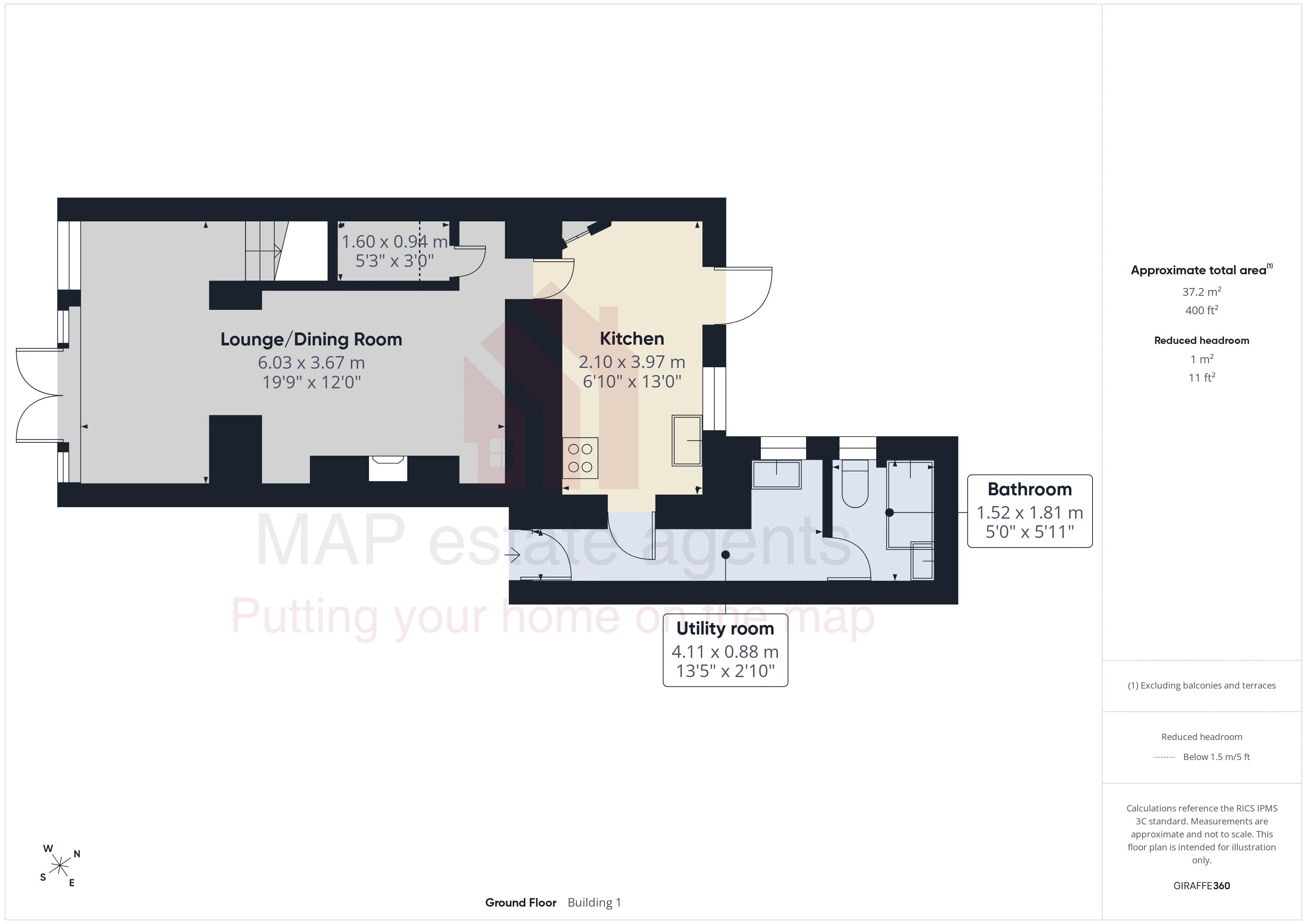 22, New Row, Falmouth floorplan