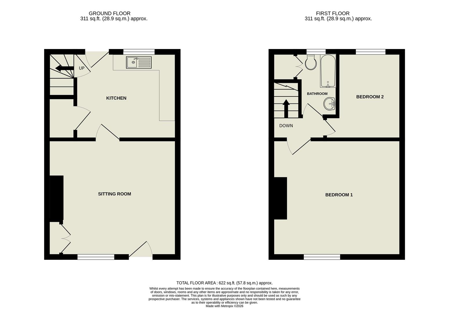 10, Maria Street, Ilkley floorplan