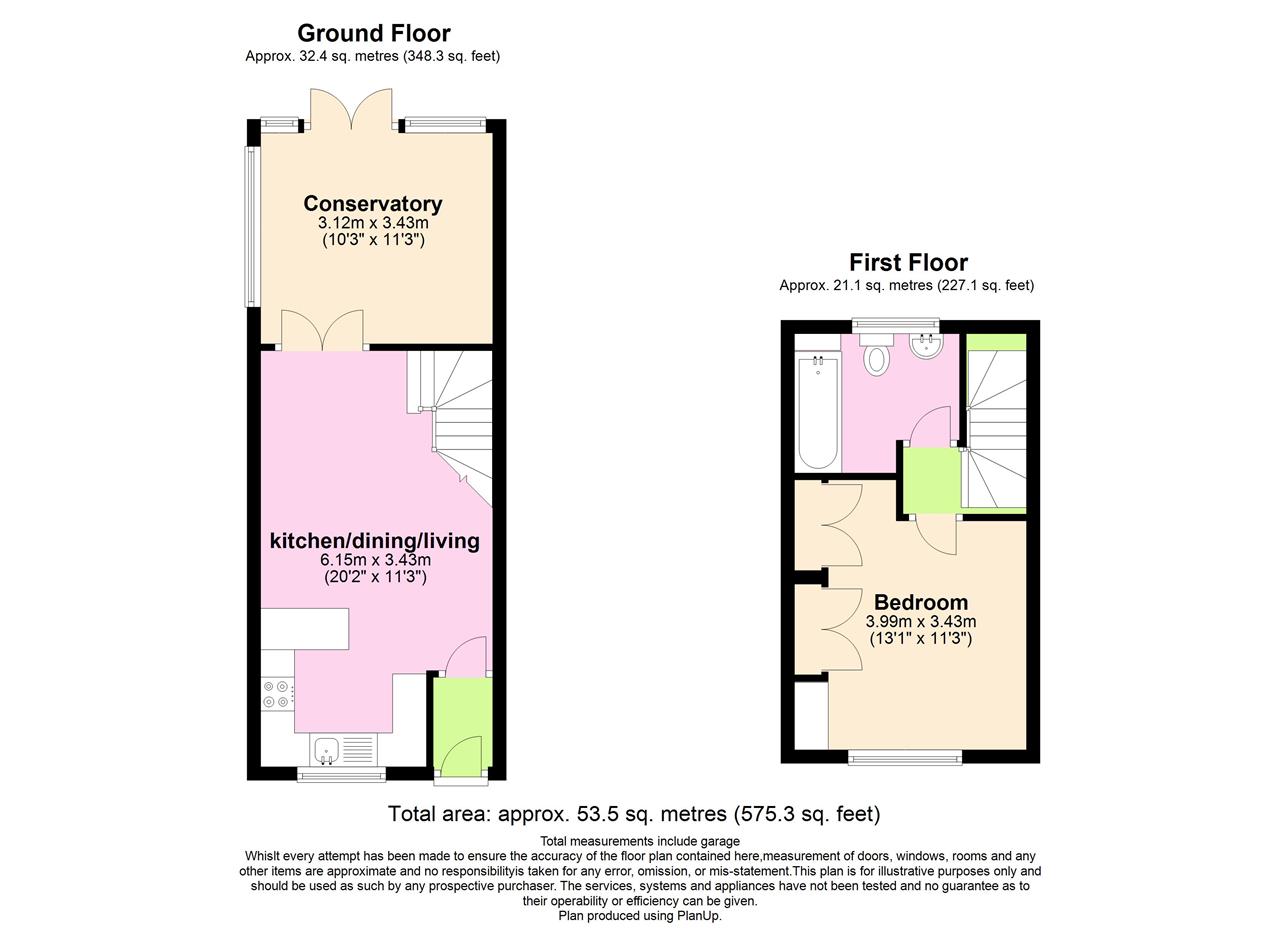 Sycamore Avenue, Horsham RH12, 1 bedroom end terrace house for sale