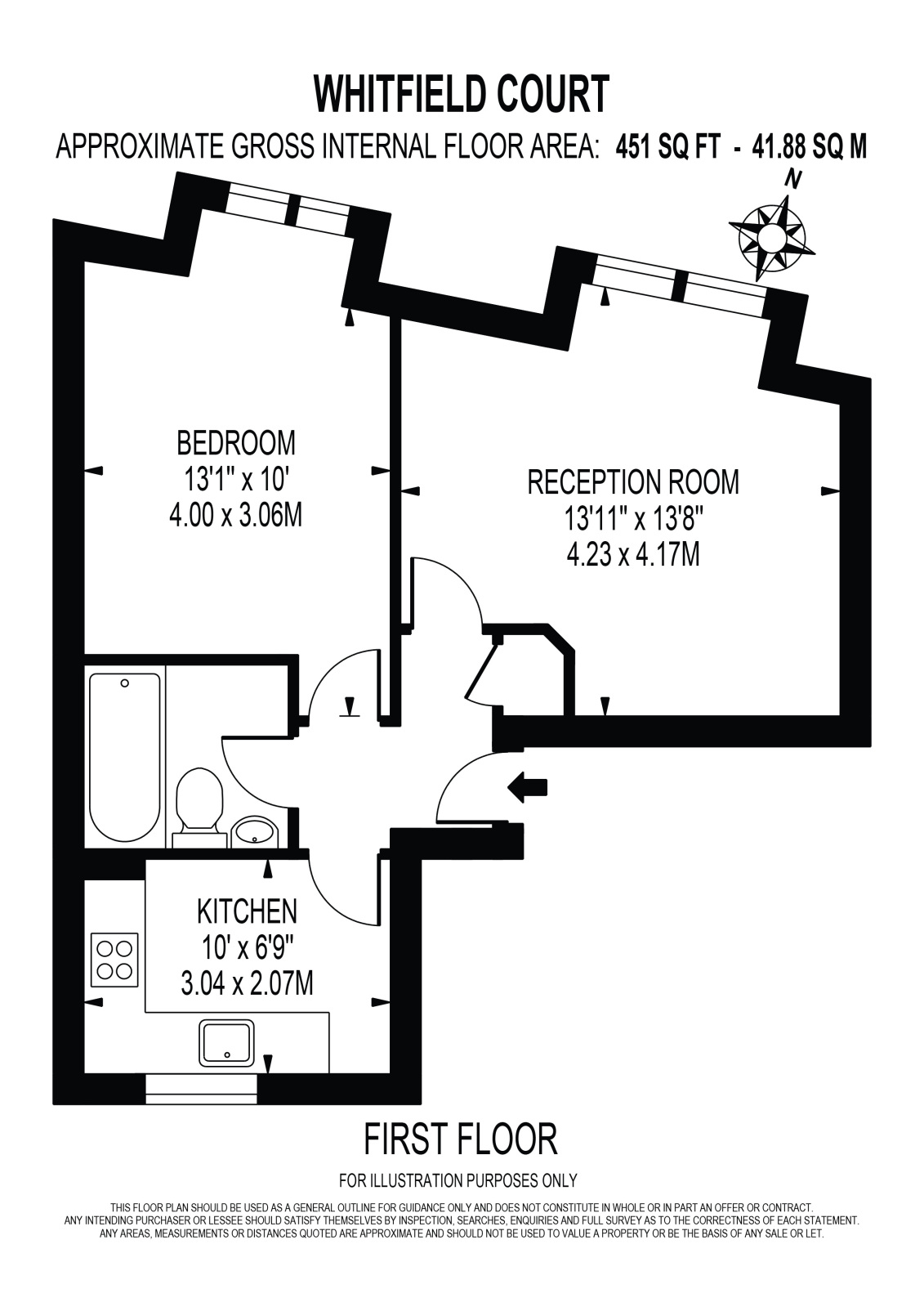 Flat 5, Whitfield Court, 508, Kingston Road, Raynes Park floorplan