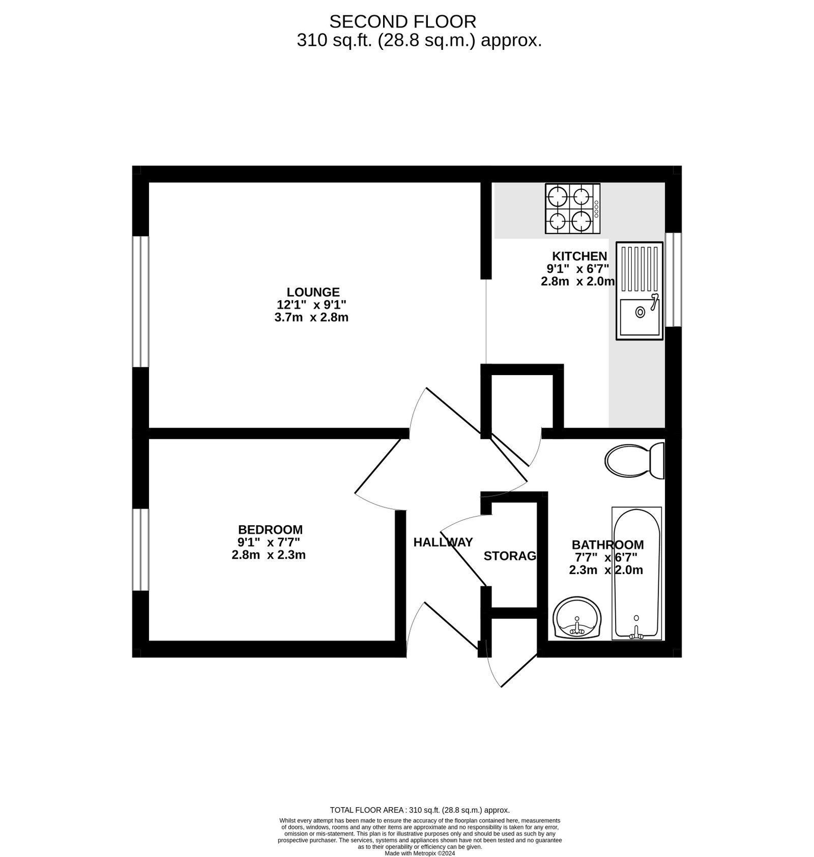 56, The Paddock, Preston floorplan
