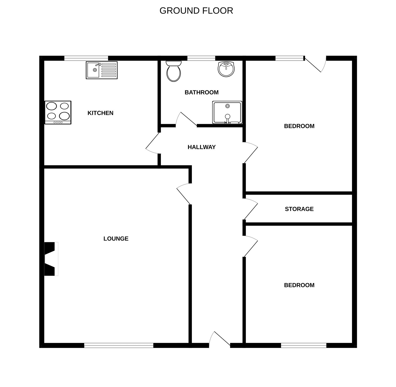 Cranbourne Lane, Hampshire floorplan