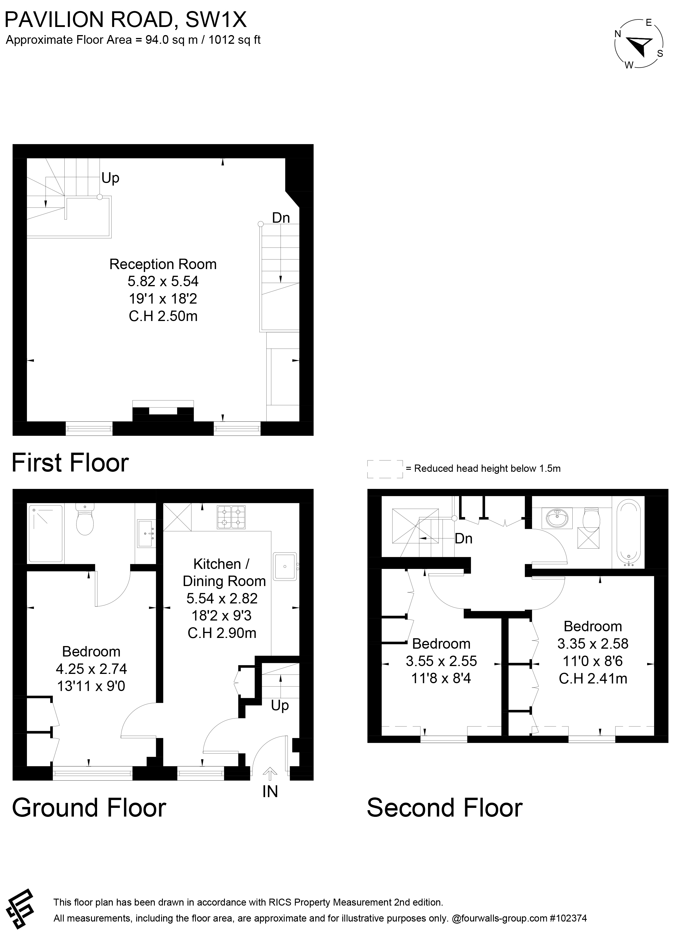 155, Pavilion Road, London floorplan