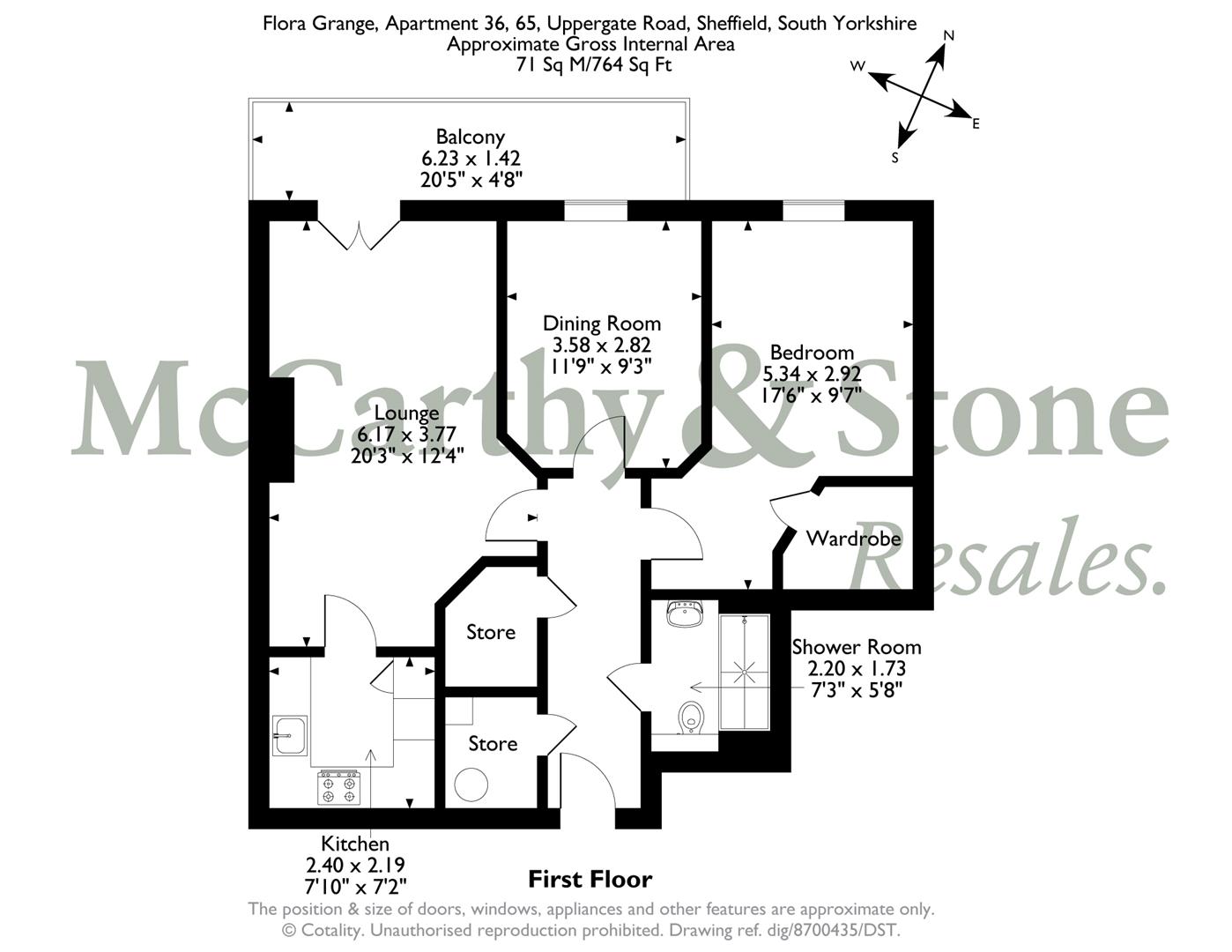 36  Flora Grange, Uppergate Road, Sheffield floorplan
