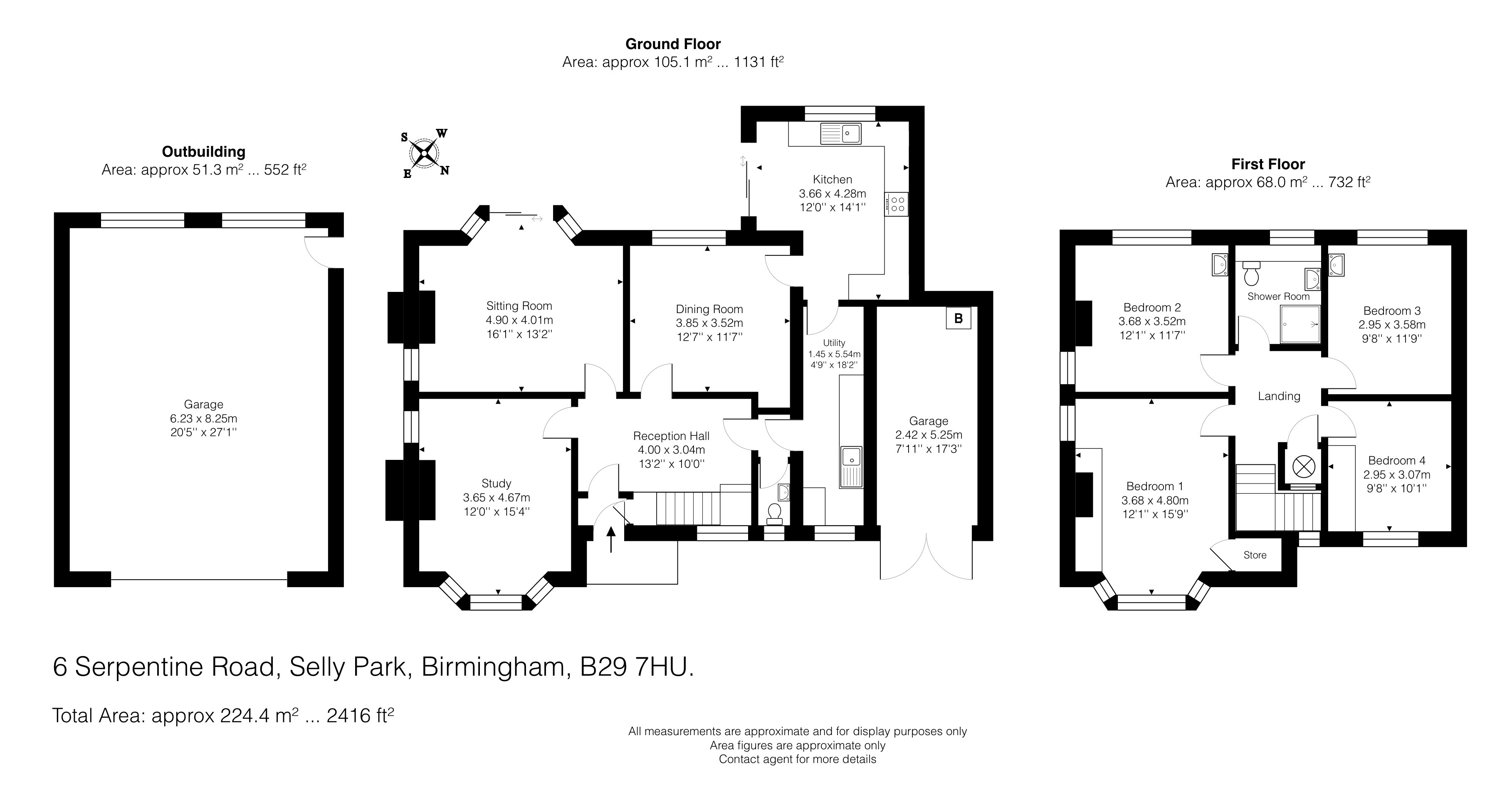 Serpentine Road, Selly Park floorplan