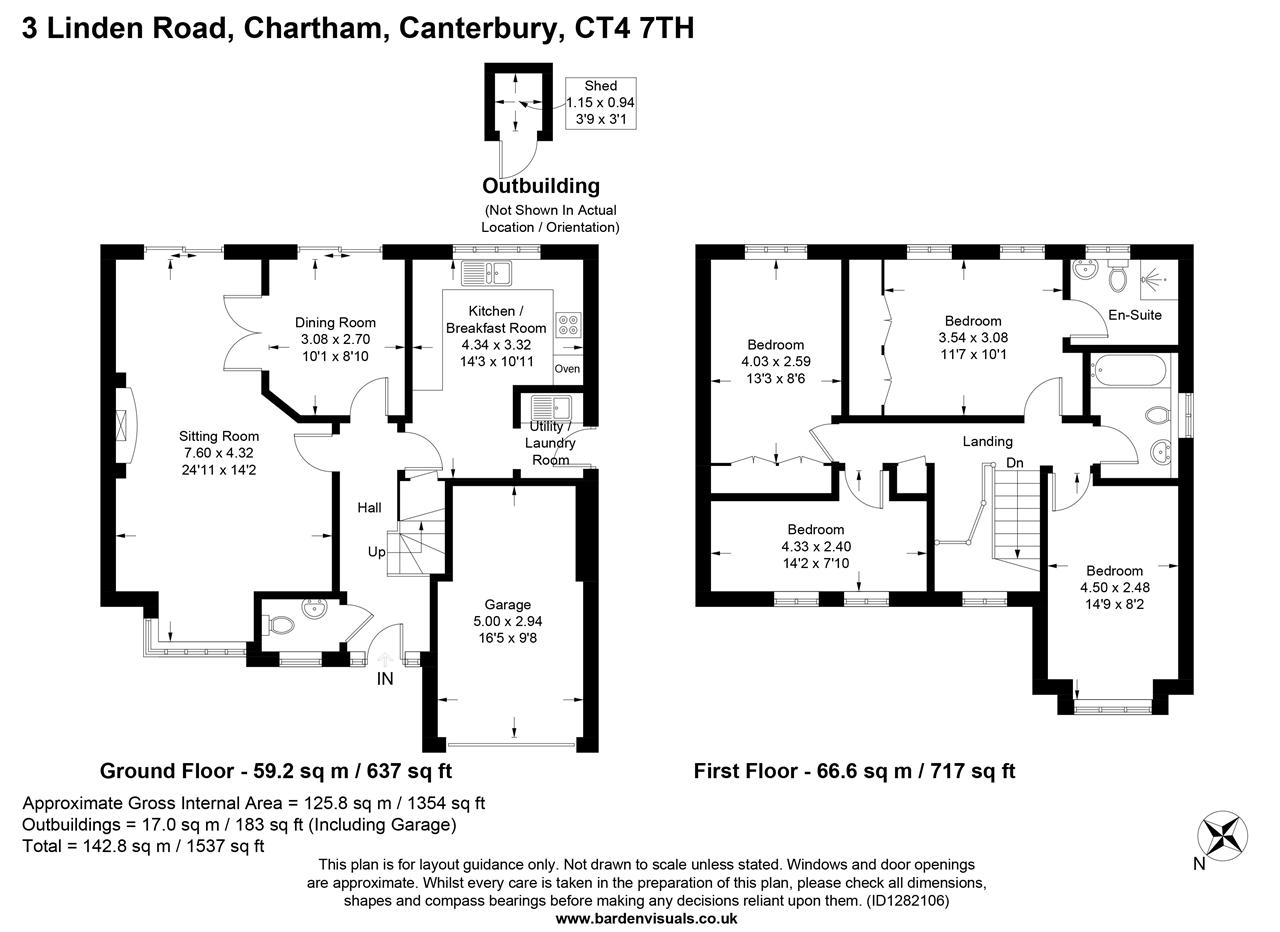 3, Linden Road, Chartham floorplan