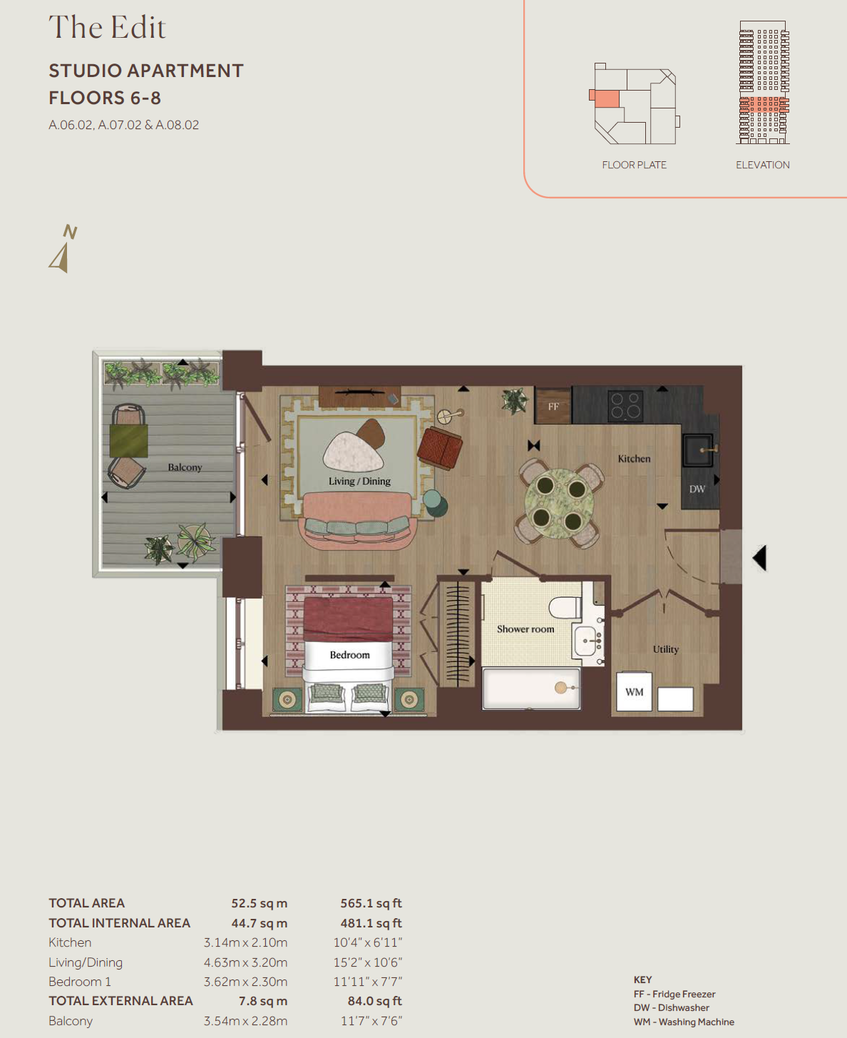 The Edit, London floorplan