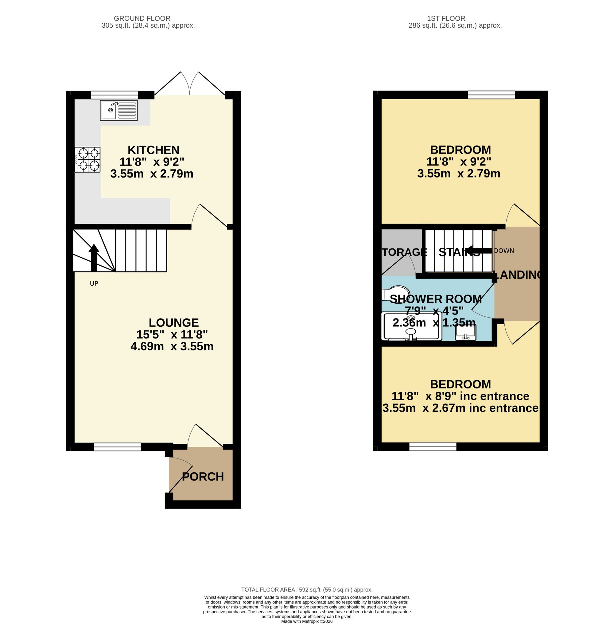 4 Lawton Close, Warrington floorplan