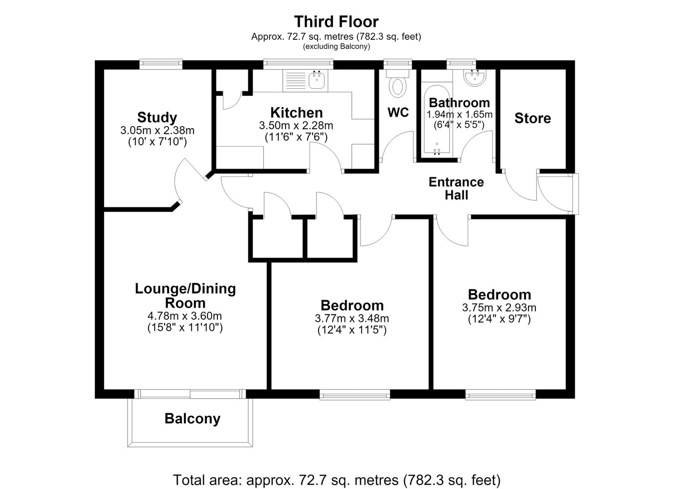115, Friars Way, Dover floorplan