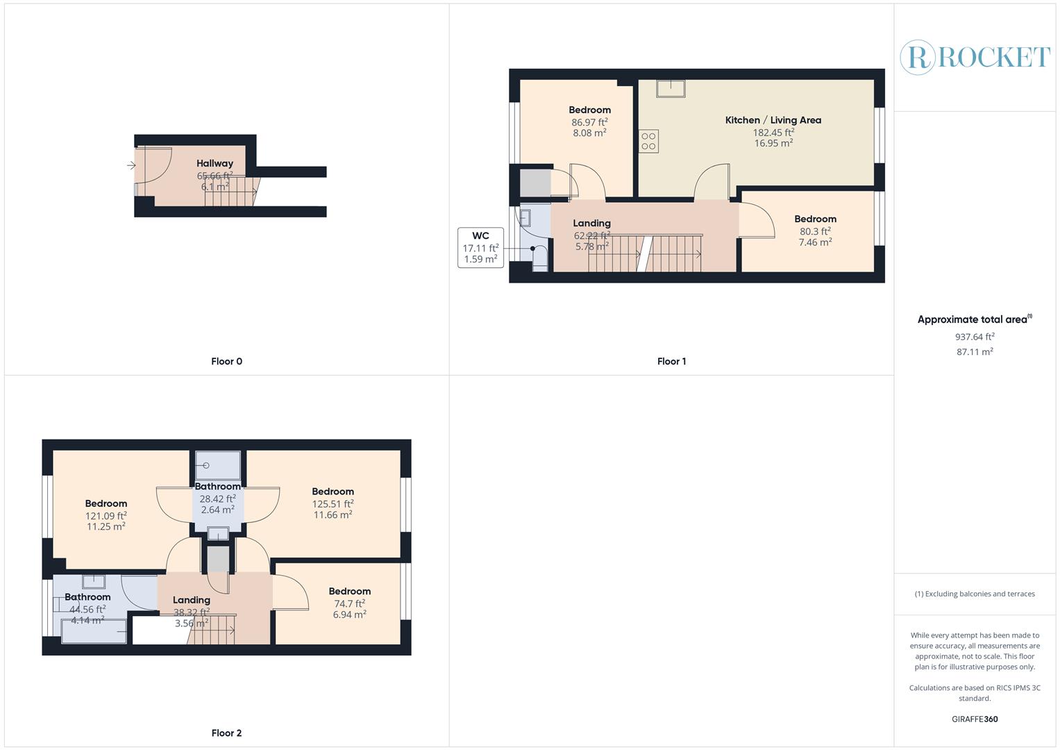 19 Denland House, 117, Dorset Road, London floorplan