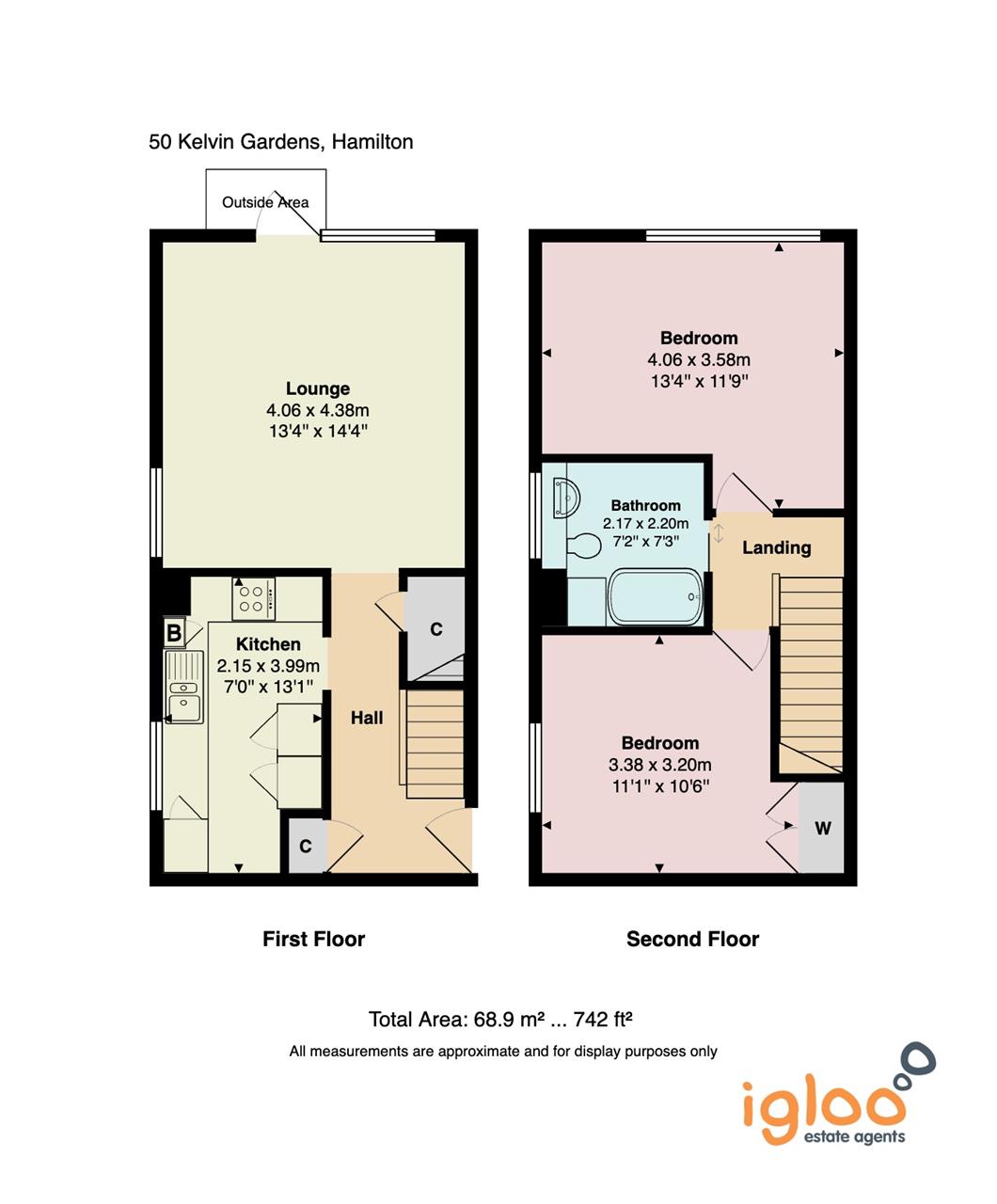 50, Kelvin Gardens, Hamilton floorplan