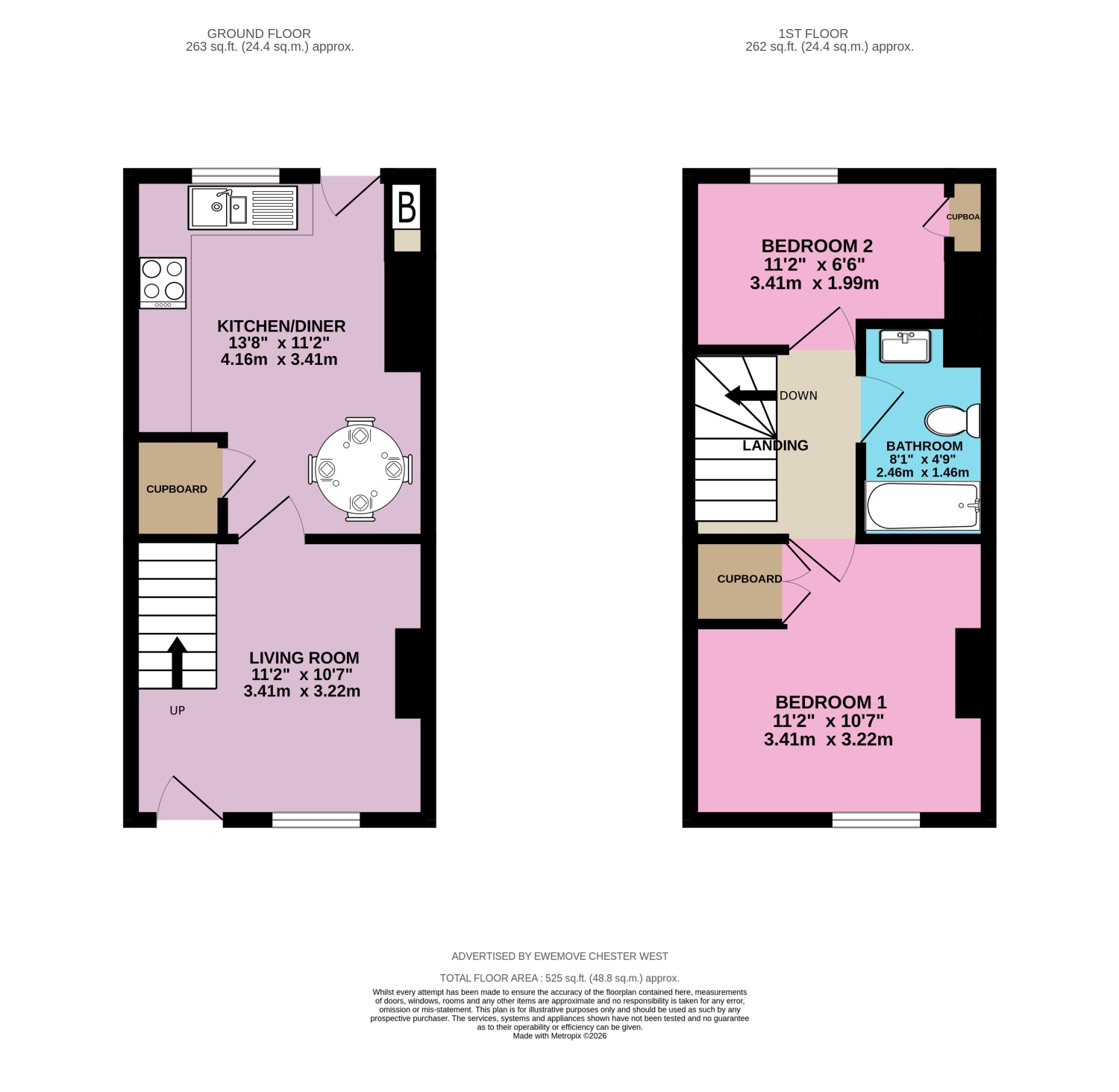 21, Albion Street, Chester floorplan