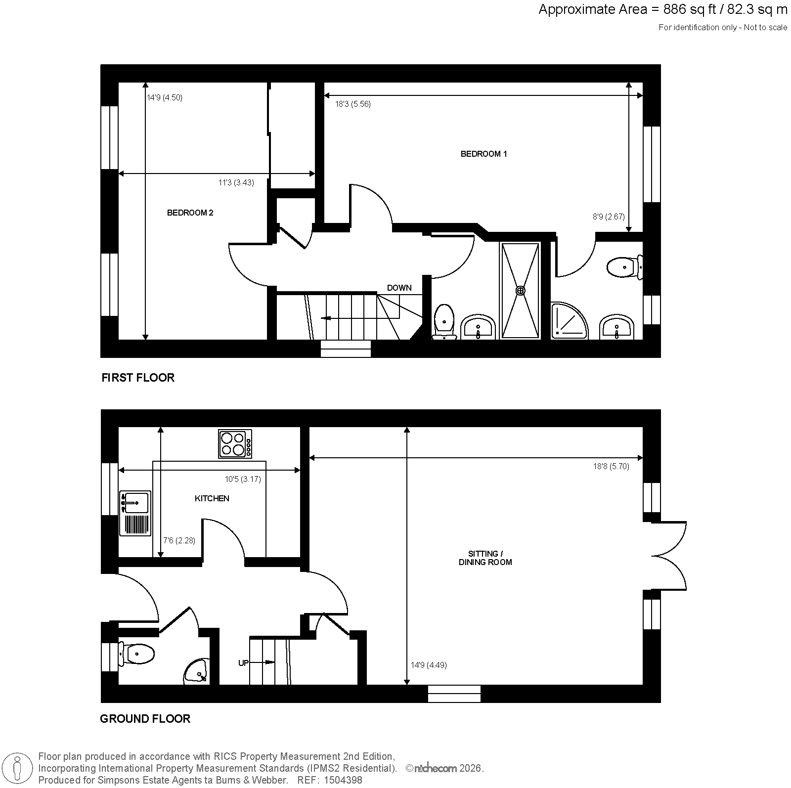 3 Birchwood,, The Common, Cranleigh floorplan