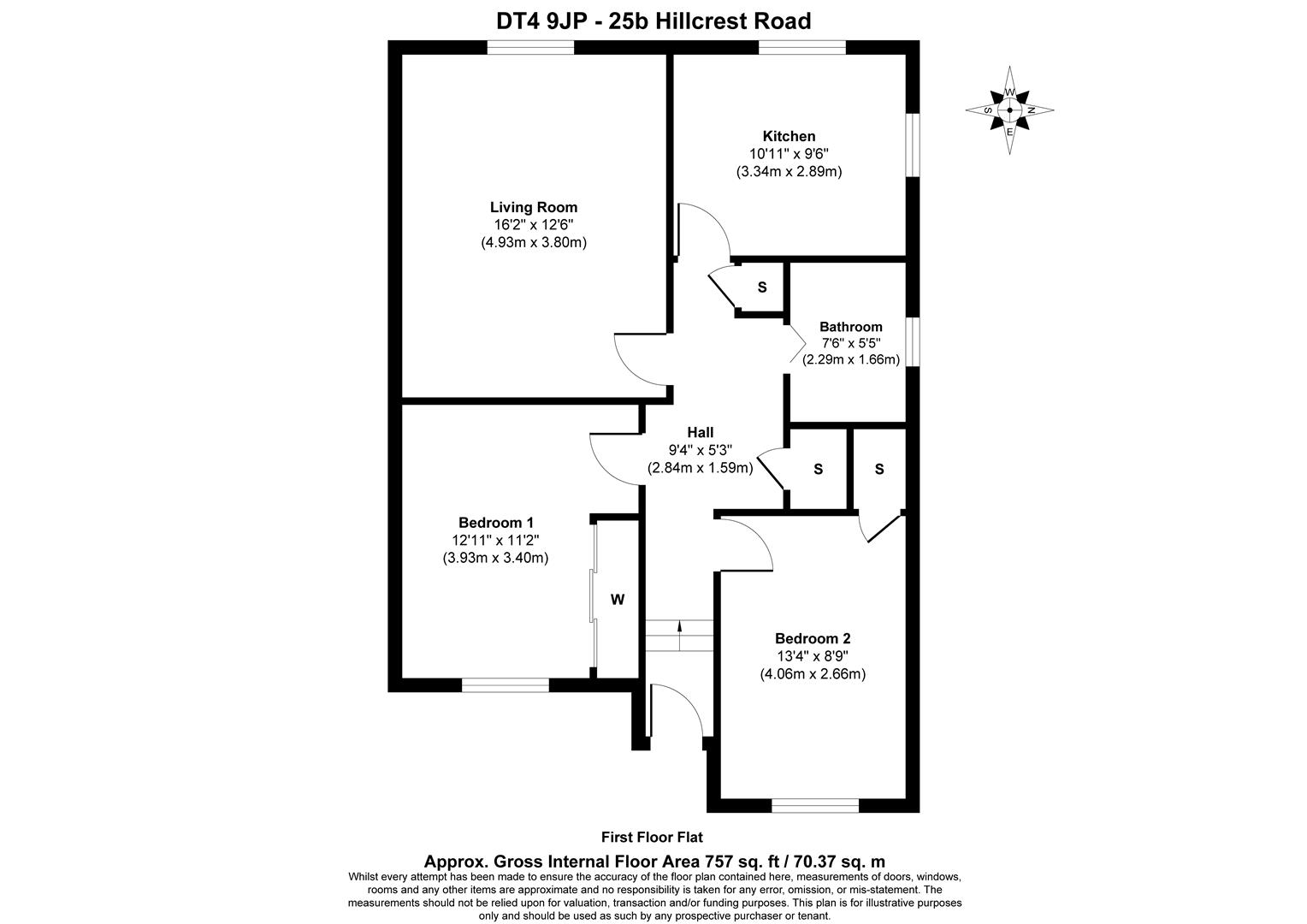 25B, Hillcrest Road, Weymouth floorplan