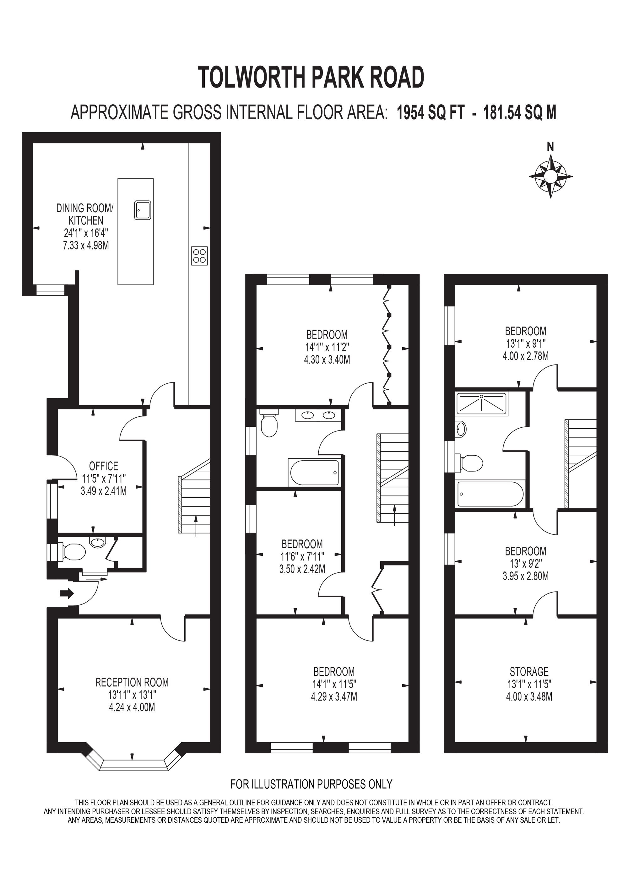 51 Tolworth Park Road, Surbiton floorplan