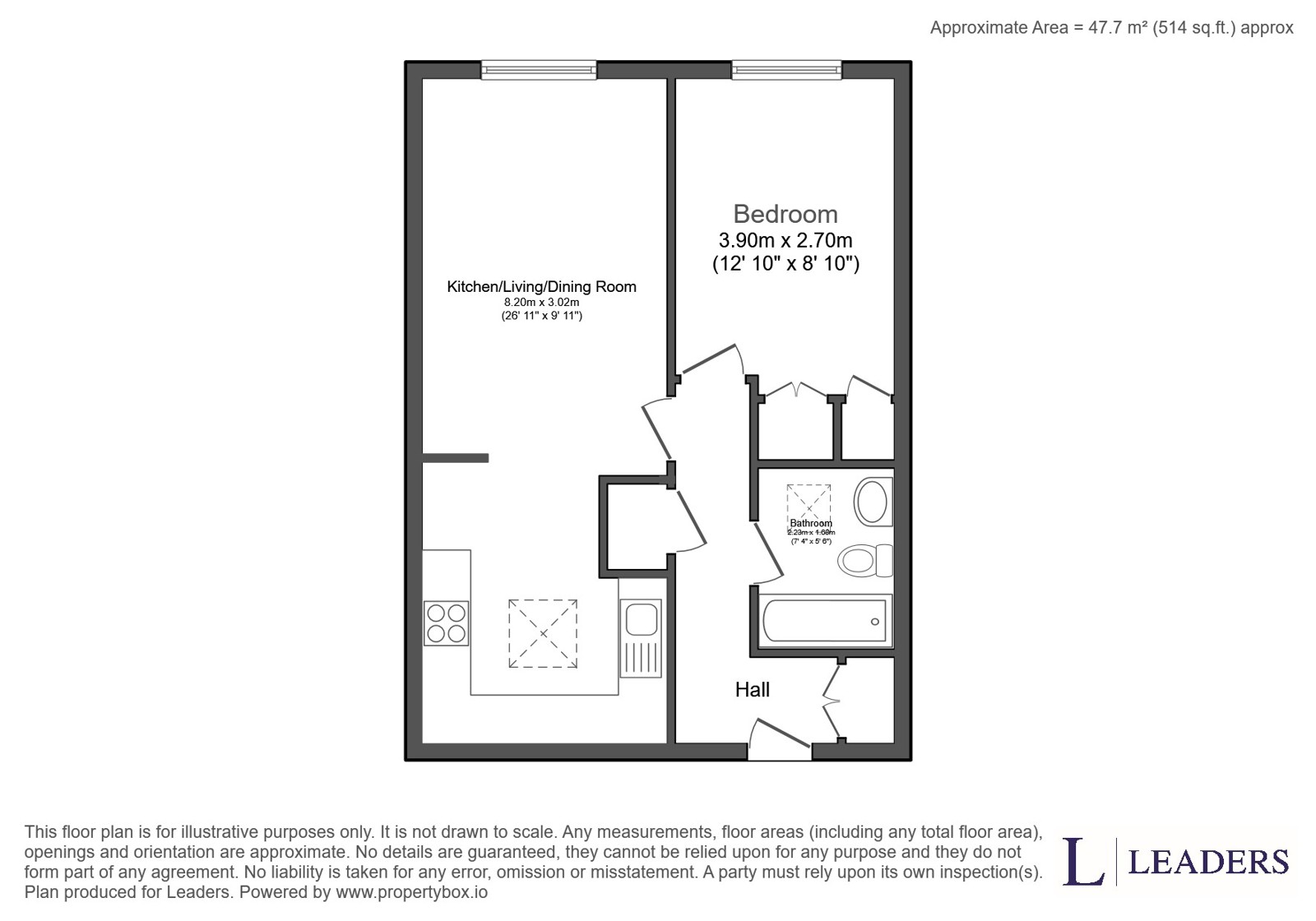Flat 6, Springfield Court, Springfield Centre, Bedford floorplan