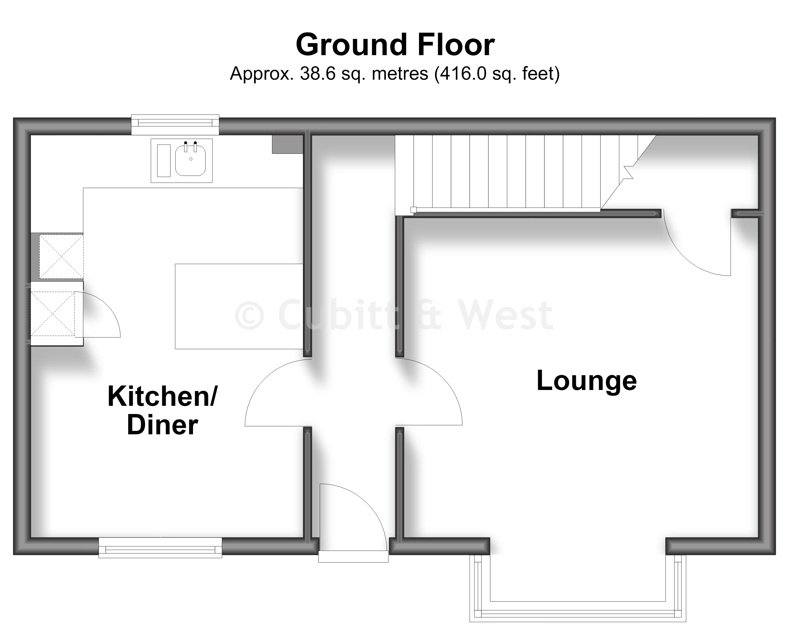 12, St. Francis Gardens, Copthorne floorplan