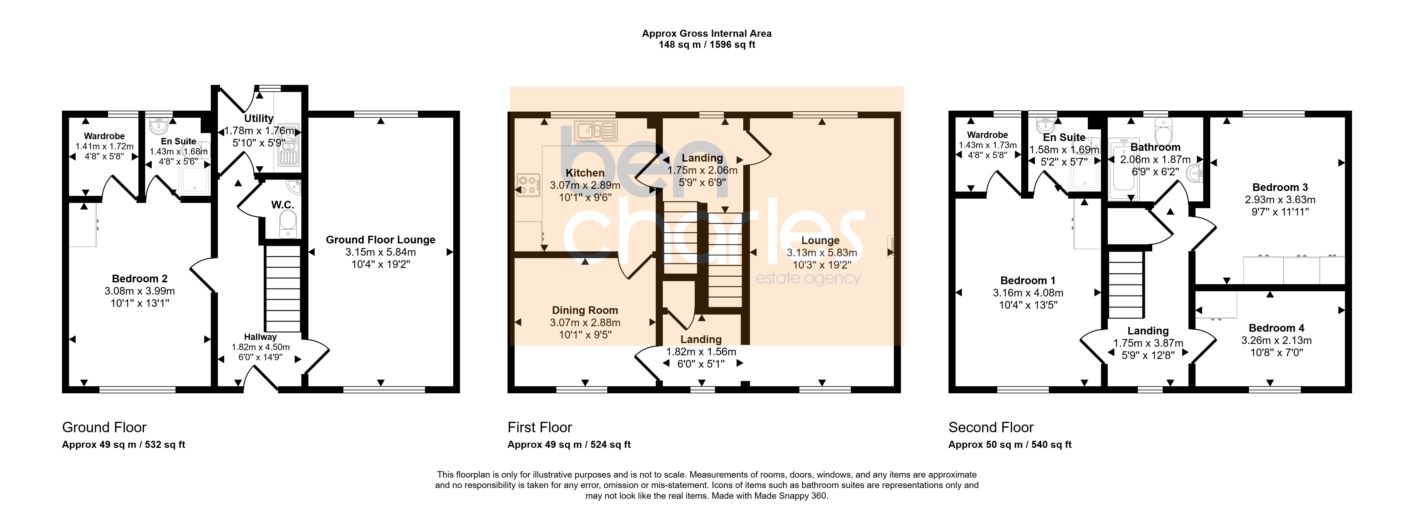 8, Old Dryburn Way, Durham floorplan